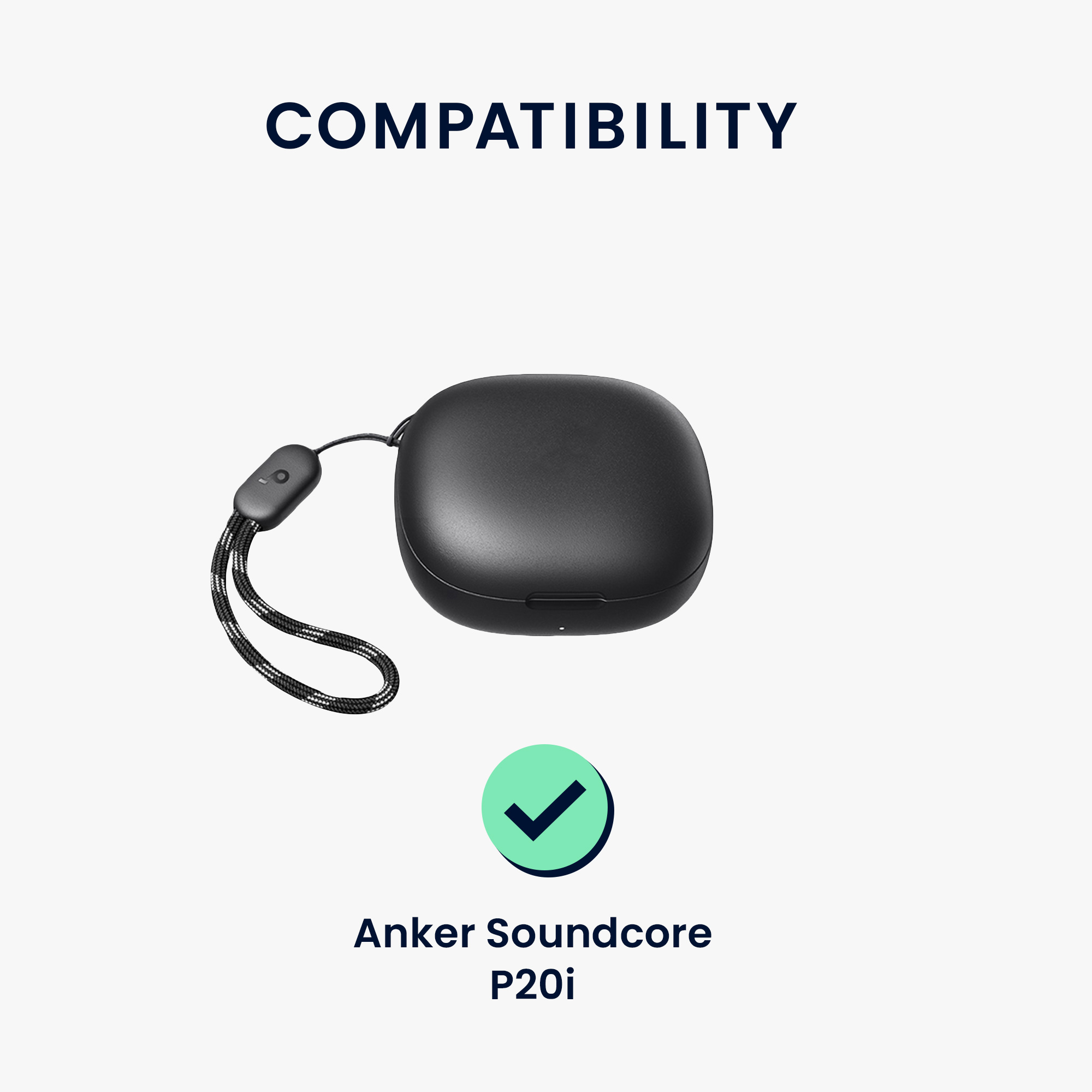 Pouzdro kwmobile pro Anker Soundcore P20i Case, černá