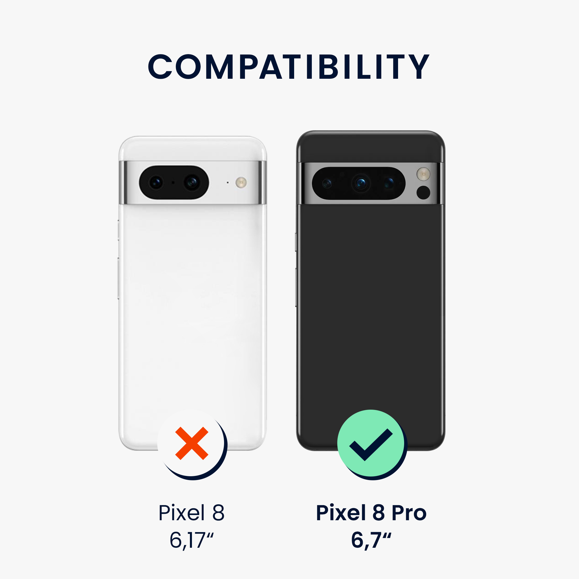 Silikonový kryt kwmobile pro Google Pixel 8 Pro - Cool Glacier