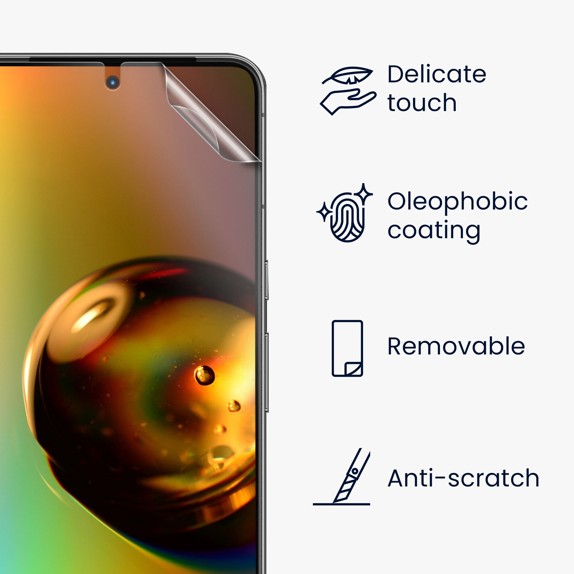 Kryt na mobil kwmobile pro Google Pixel 8 - 3x Ultra-Clear Transparent Phone Films