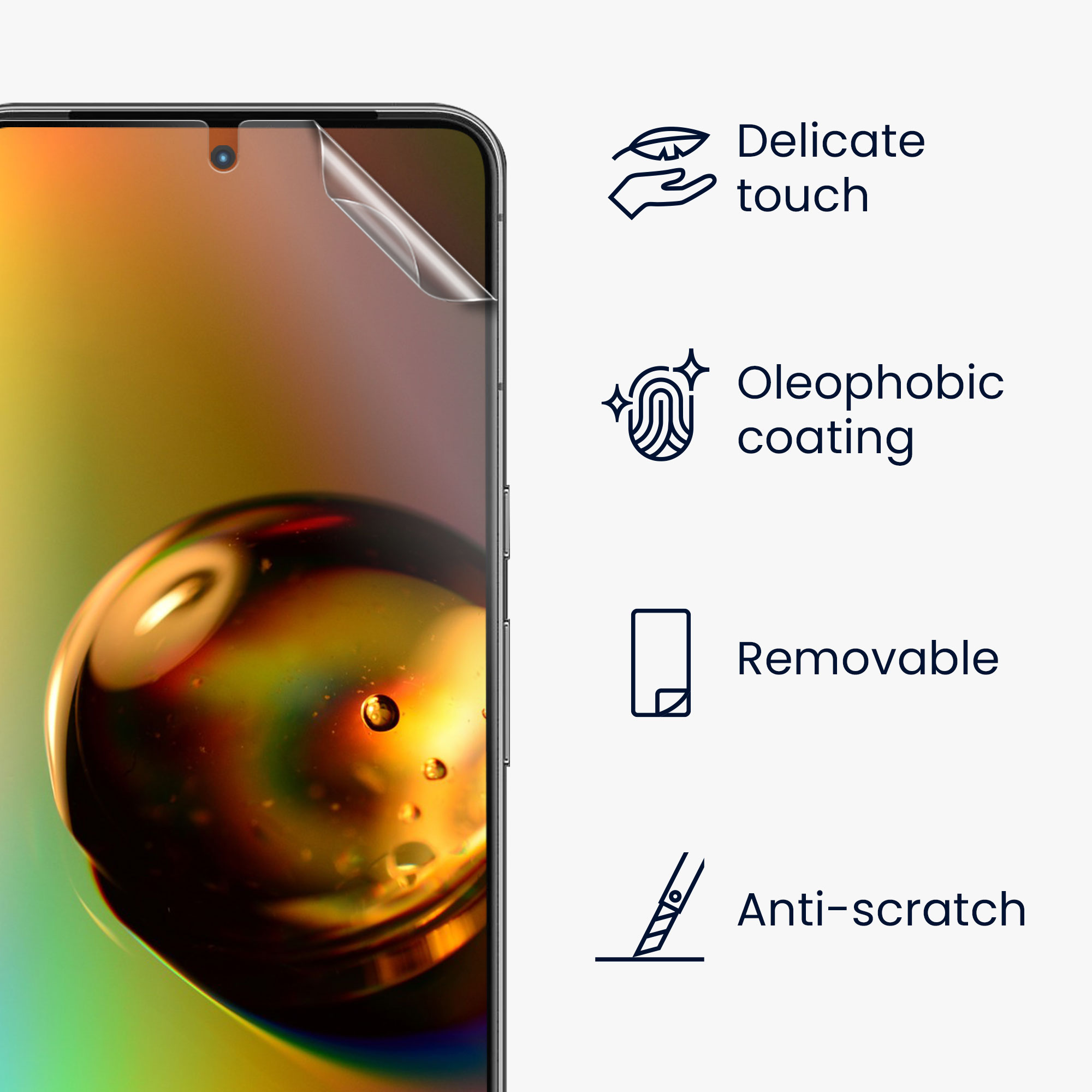 Kryt na mobil kwmobile pro Google Pixel 8 - 3x Ultra-Clear Transparent Phone Films