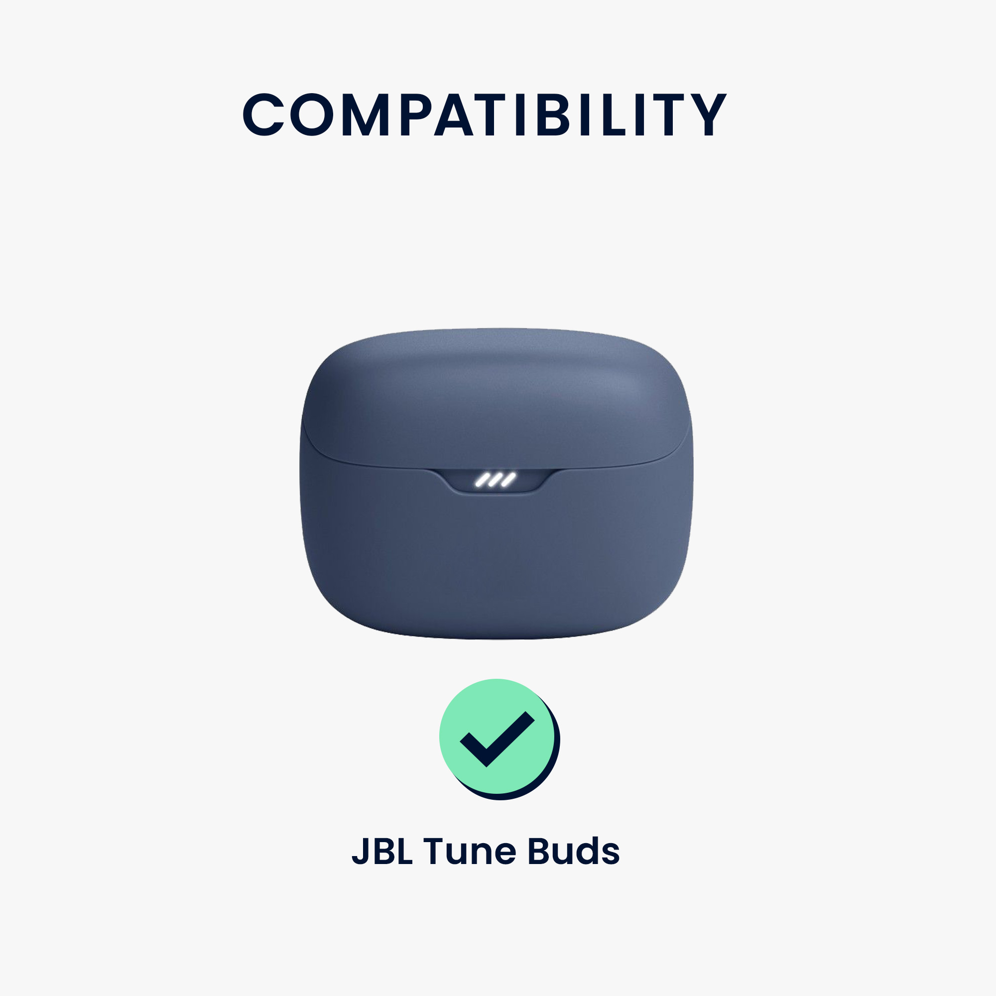 Pouzdro na sluchátka kwmobile pro JBL Tune Buds - tmavě zelená