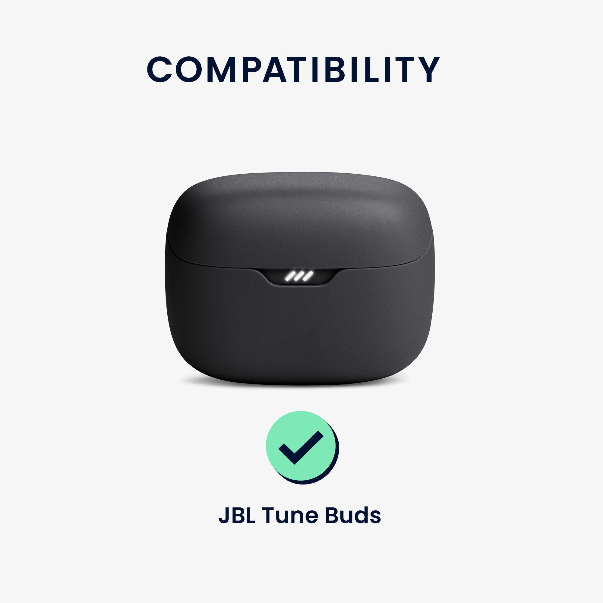 Pouzdro na sluchátka kwmobile pro JBL Tune Buds - tmavě modrá