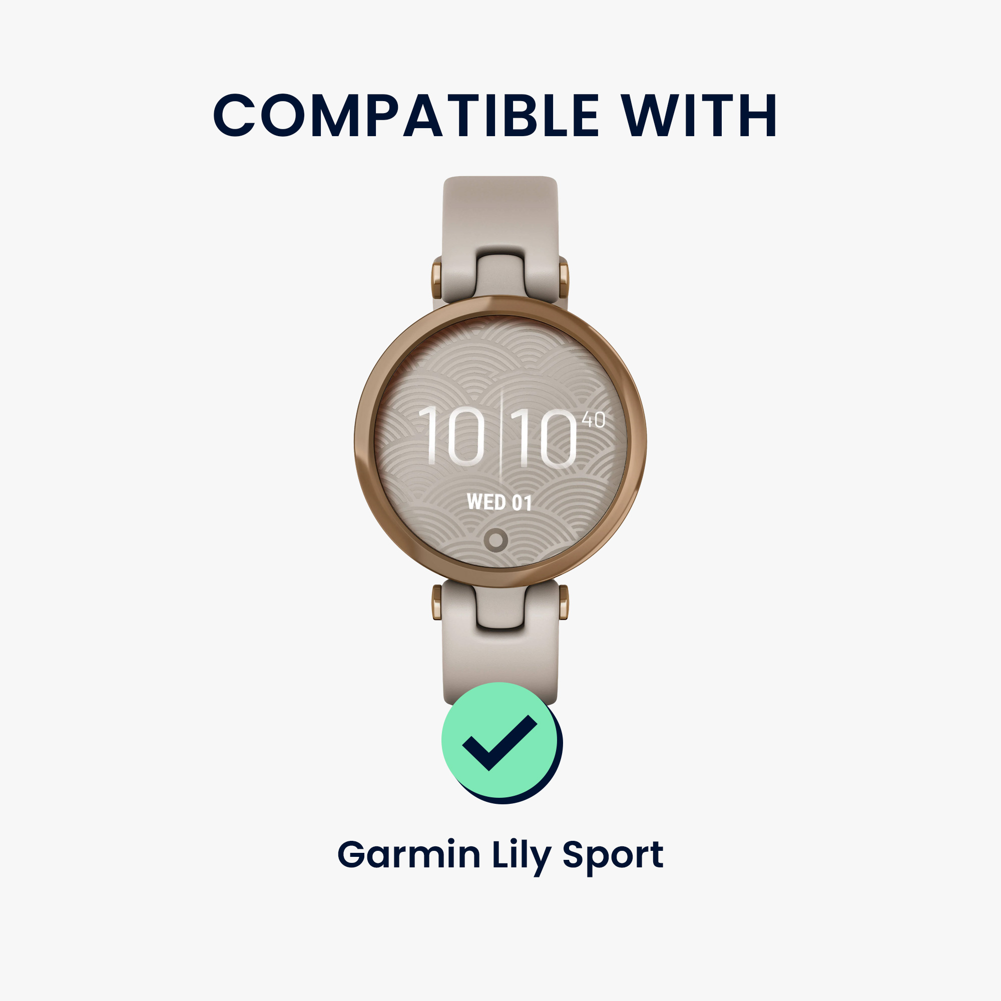 Kožený řemínek pro Garmin Lily Sport kwmobile - starorůžová