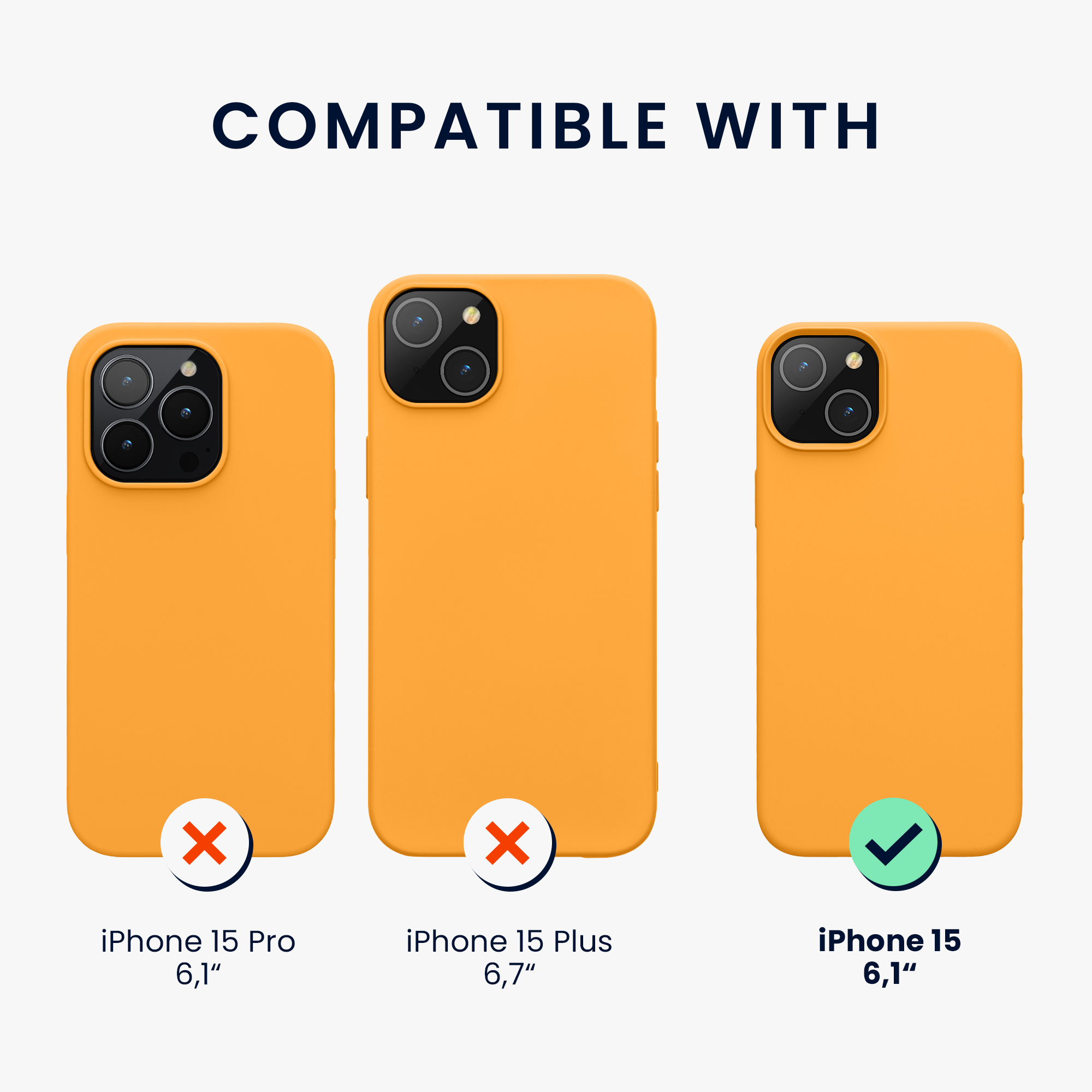 Kryt kwmobile TPU silikonový iPhone 15 oranžová