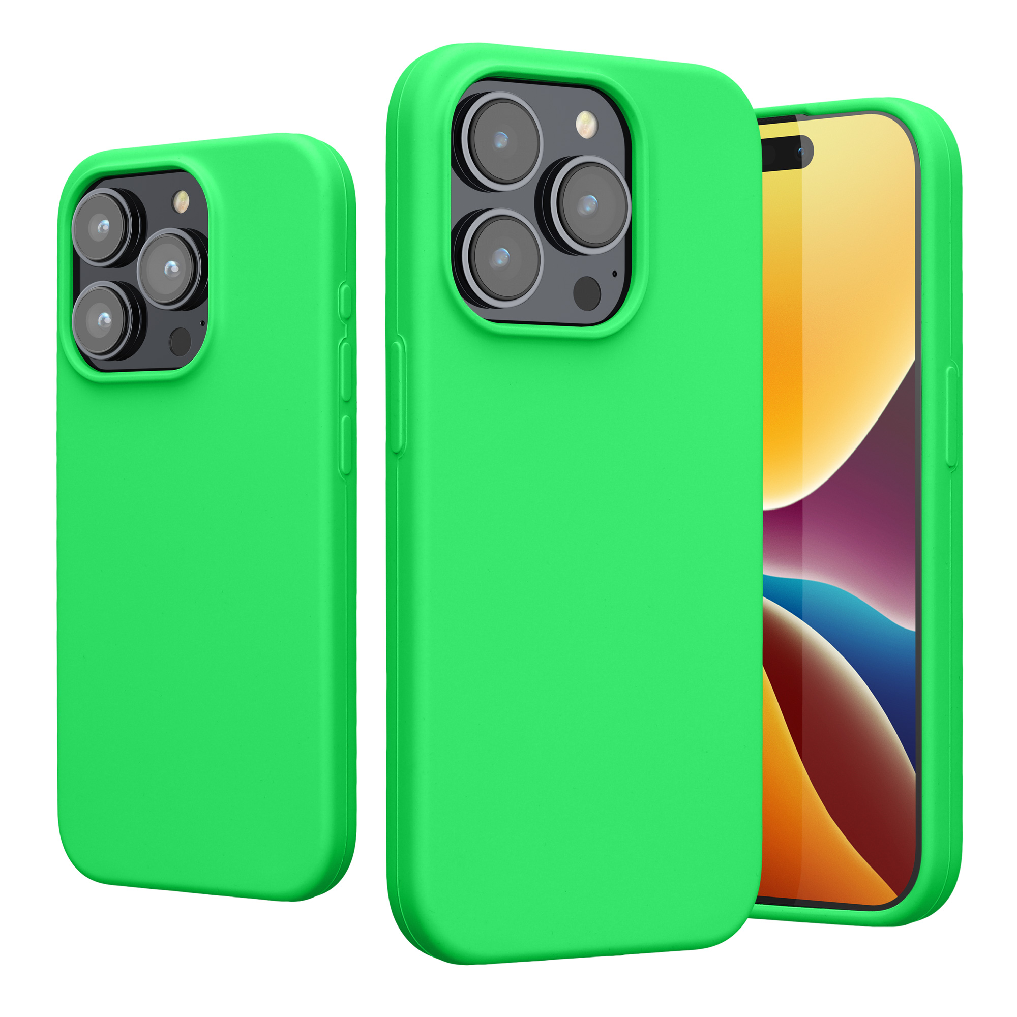 Kryt kwmobile TPU silikonový iPhone 15 Pro zelená