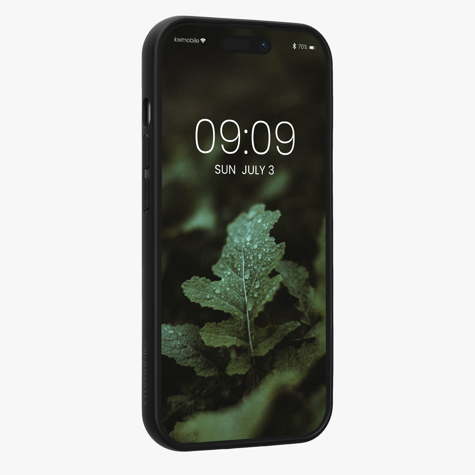 Kryt kwmobile dřevo iPhone 15 tmavě hnědá