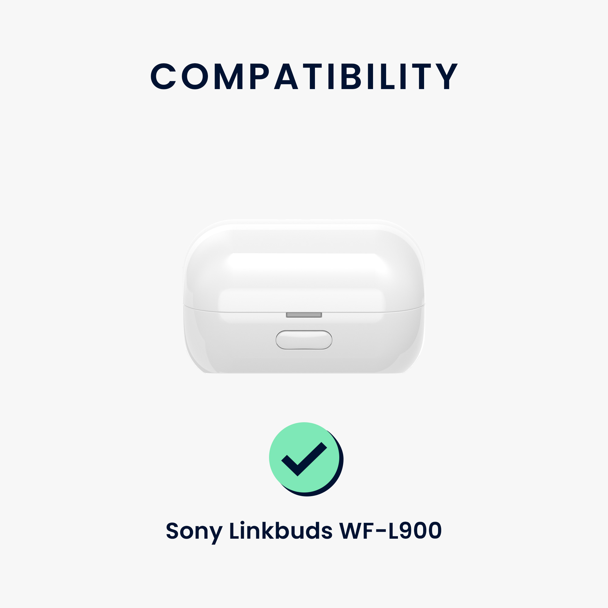 Pouzdro na sluchátka kwmobile pro Sony LinkBuds WF-L900, černá / černá