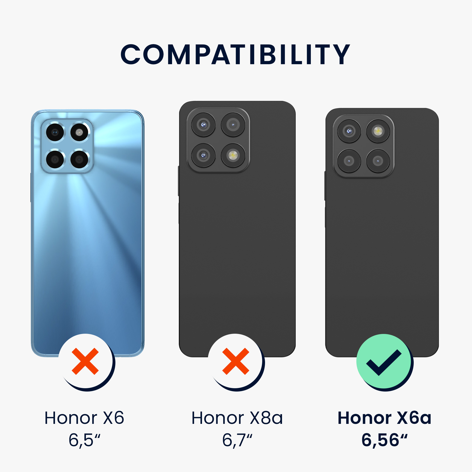 Pouzdro s popruhem (crossbody) pro HONOR X6a kwmobile - růžová (třešňové květy) / tmavě hnědá / transparentní