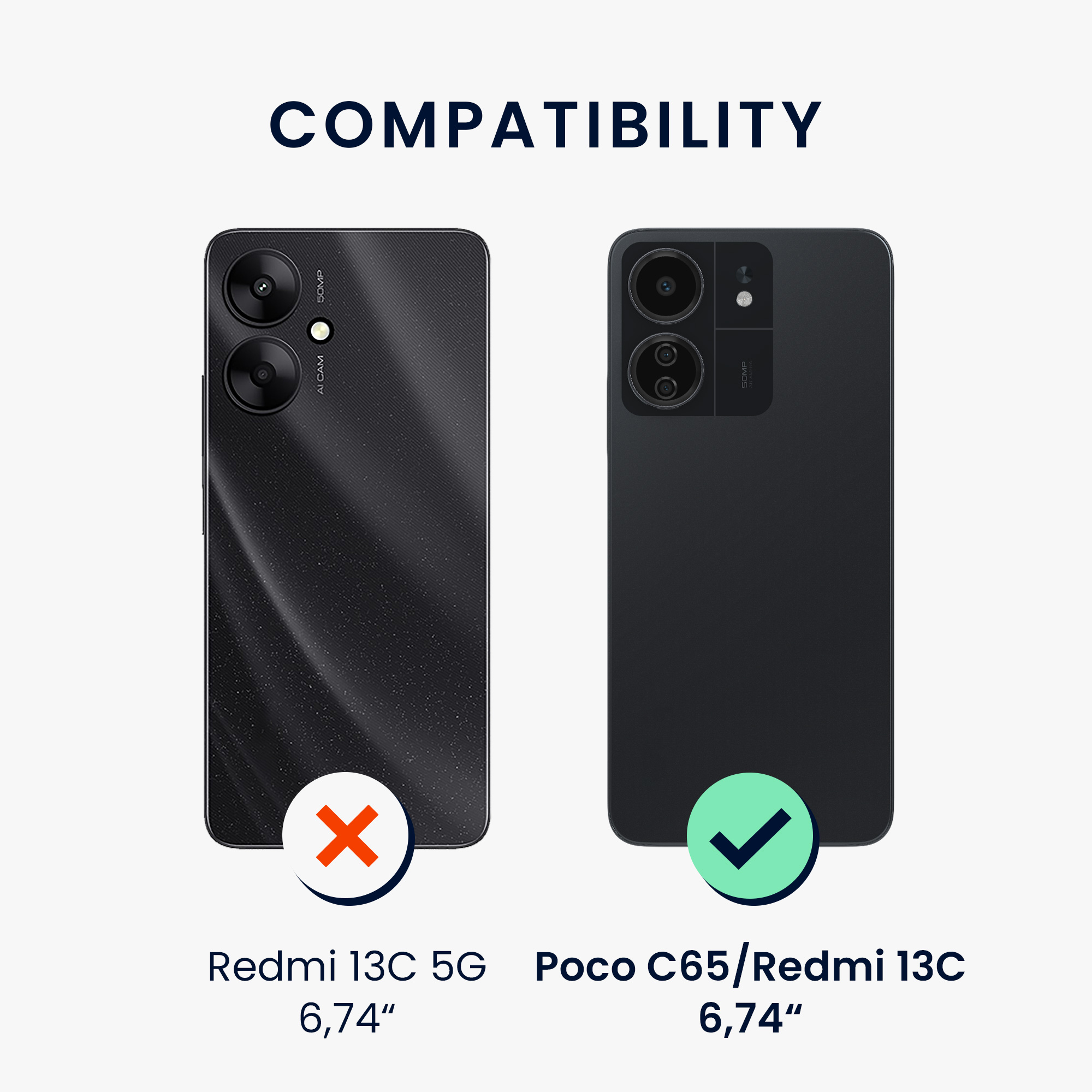 Pouzdro pro Xiaomi Poco C65 / Redmi 13C kwmobile tenké TPU - neonově růžová