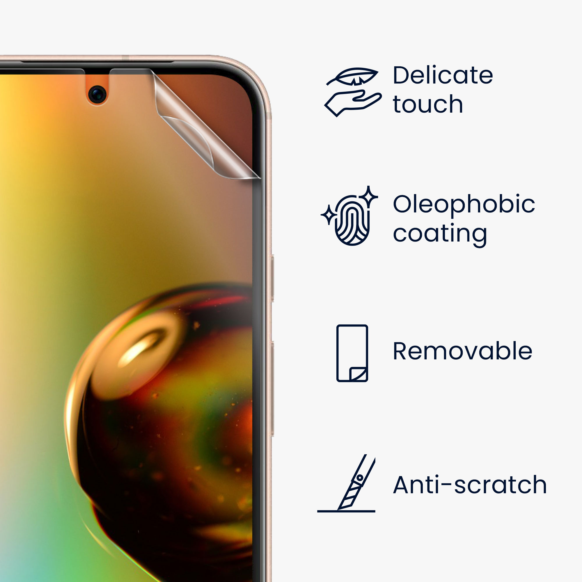 Kryt na mobil kwmobile pro Google Pixel 8a - 3x Ultra-Clear Transparent Phone Films