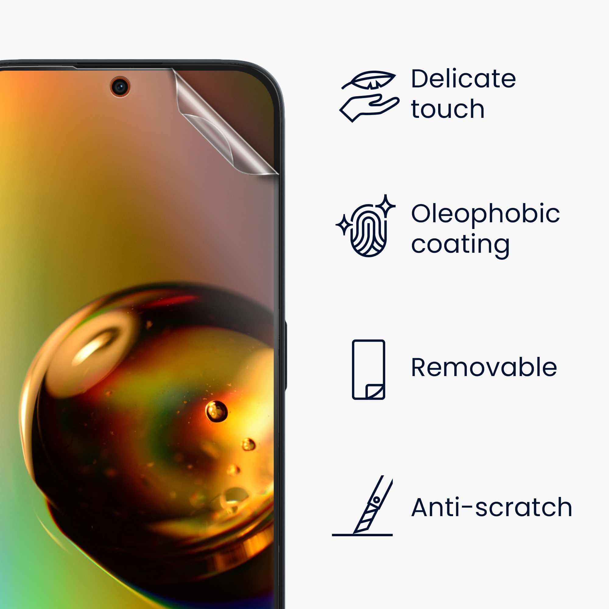 Ochranná fólie Nothing Phone 2a / Phone 2a Plus kwmobile - transparentní
