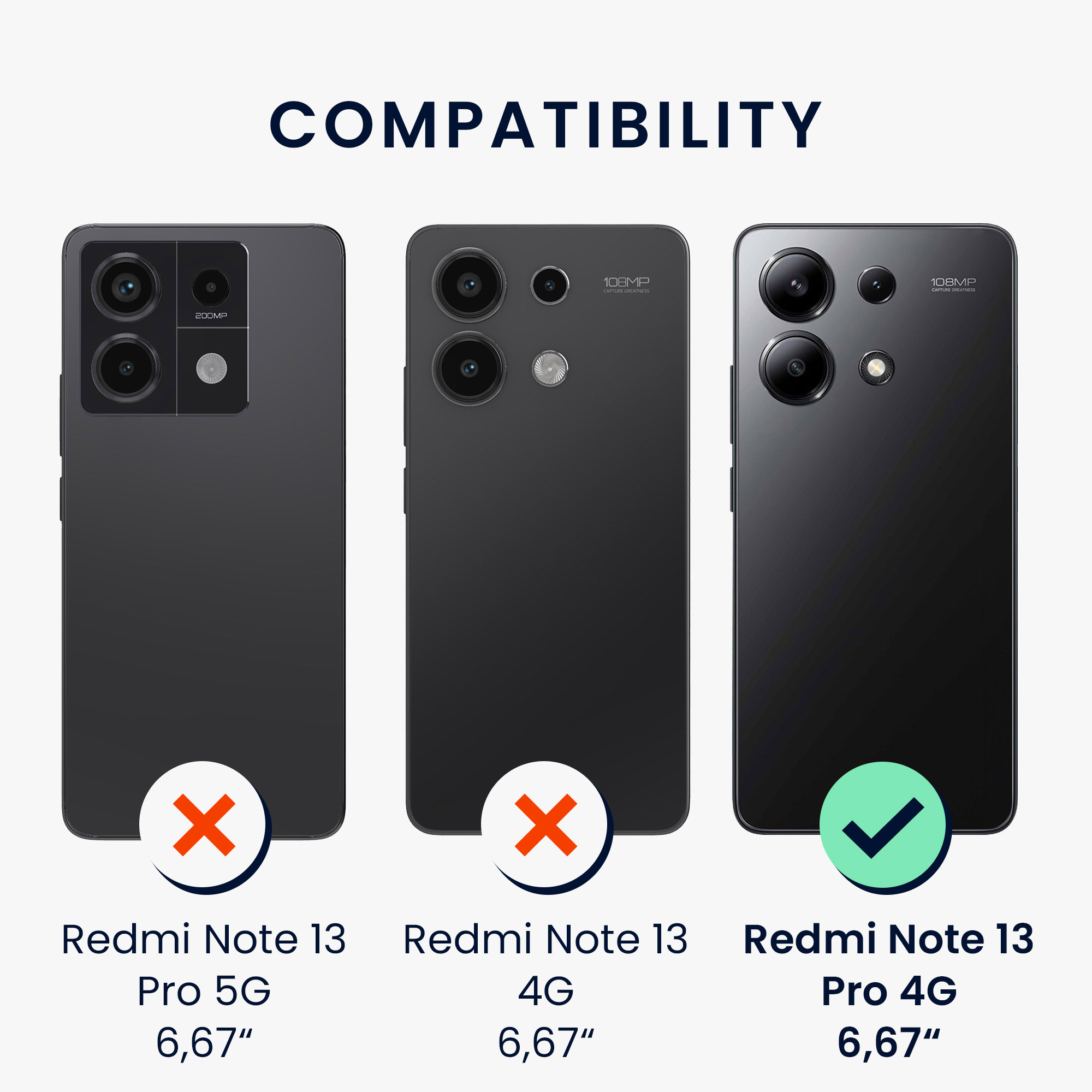 Kryt Xiaomi Redmi Note 13 Pro 4G silikonový TPU kokosová - vícebarevná kwmobile
