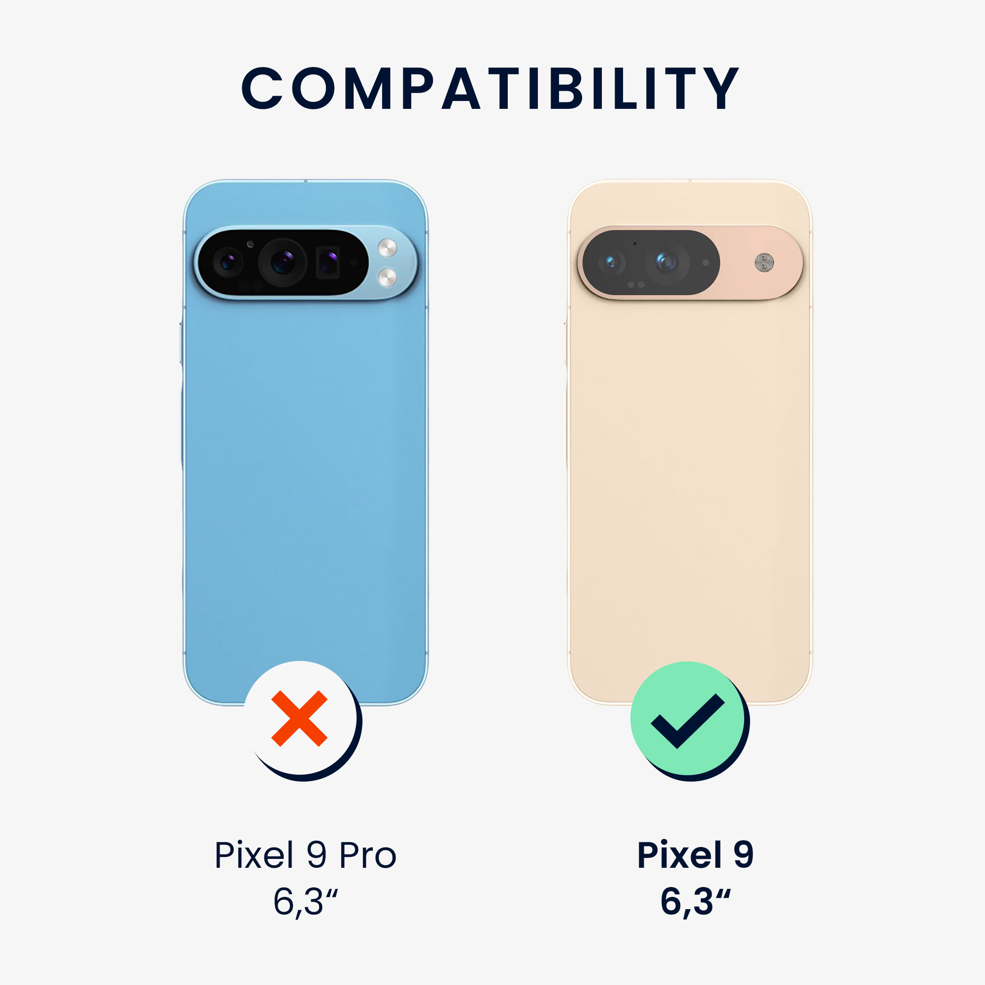 Kryt na mobil kwmobile pro Google Pixel 9 - Cool Mint