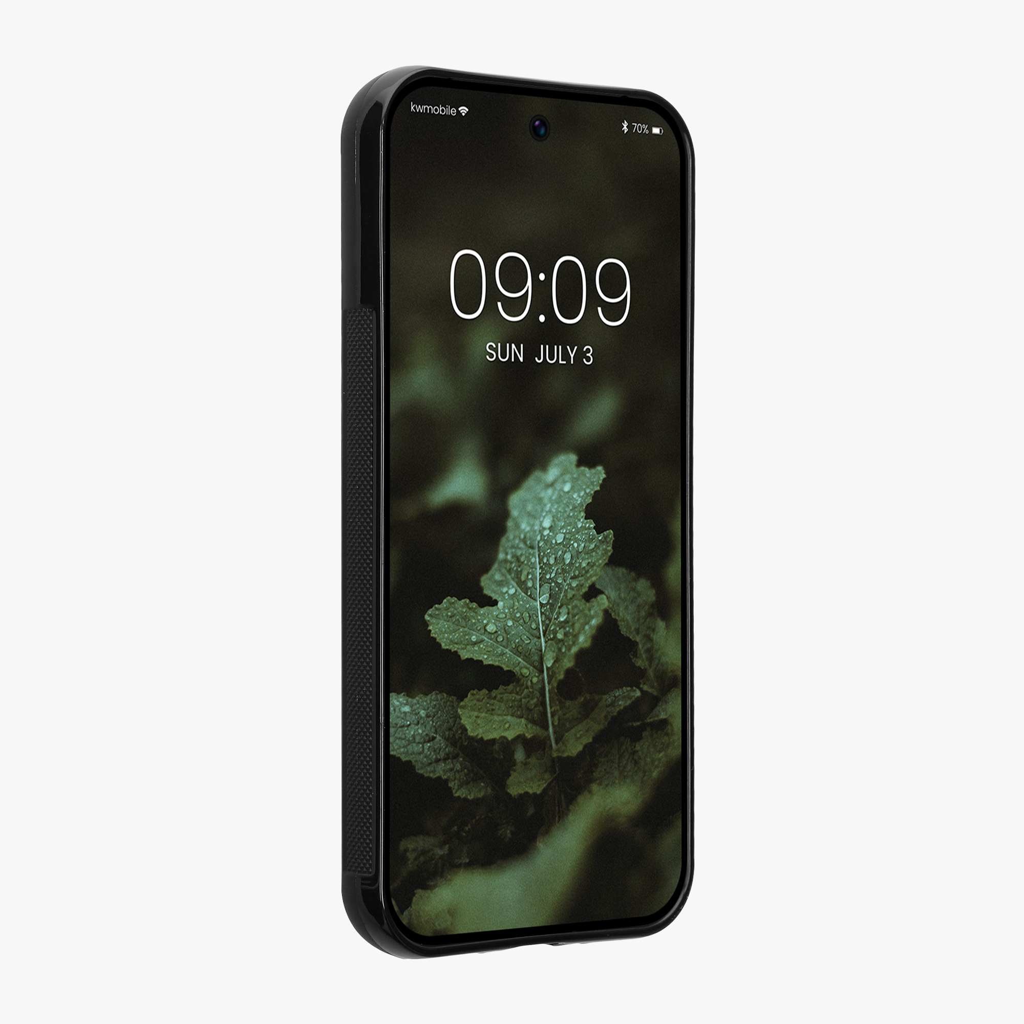 Dřevěný kryt na mobil kwmobile dřevěný pro Google Pixel 9 / Pixel 9 Pro - tmavě hnědá