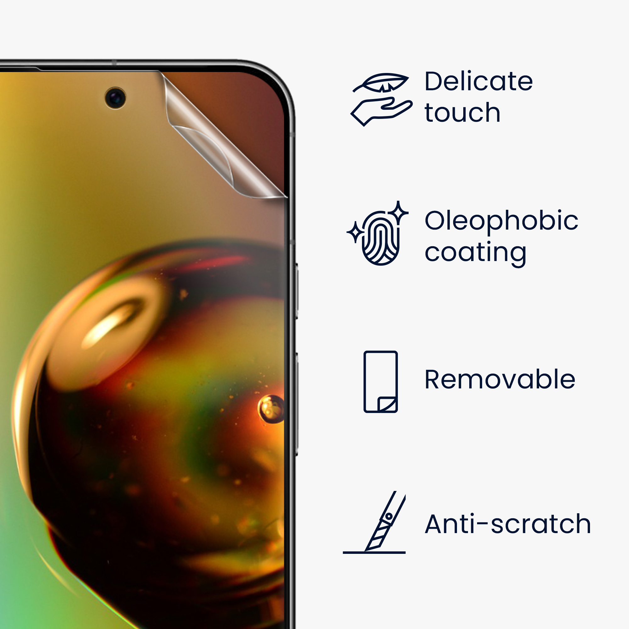 Ochranná fólie na displej kwmobile pro Google Pixel 9 - transparentní