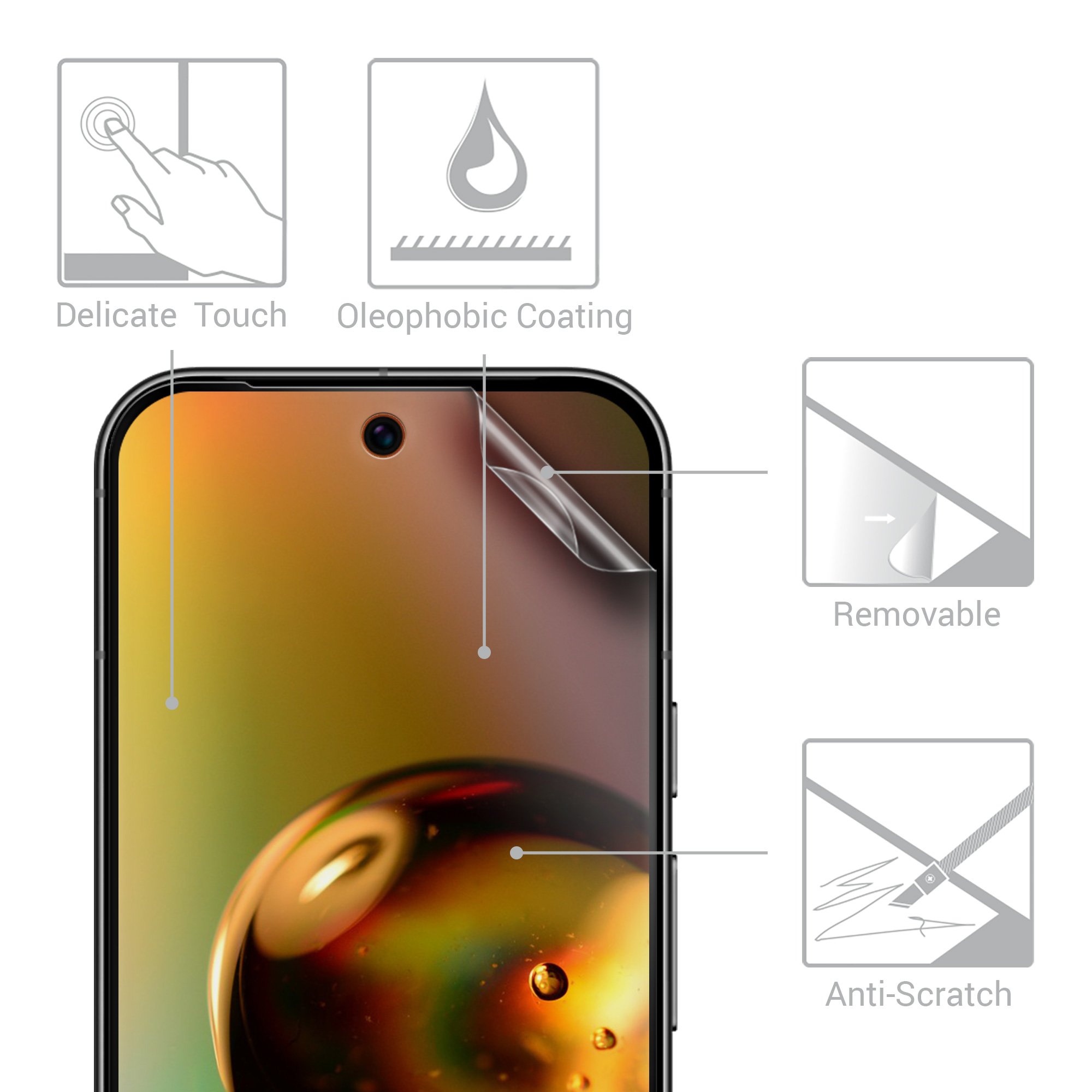 Ochranná fólie na displej kwmobile pro Google Pixel 9 - Matte