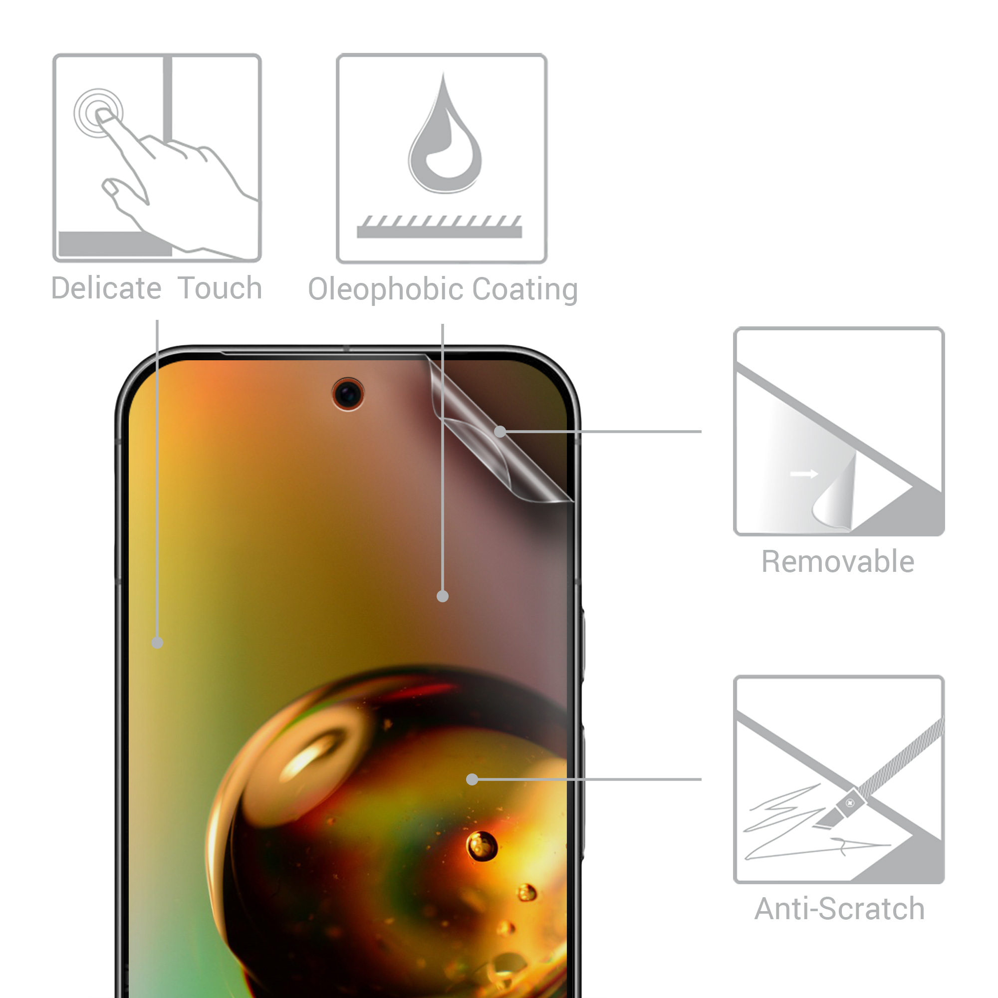 Ochranná fólie kwmobile pro Google Pixel 10 / Pixel 10 Pro - matná