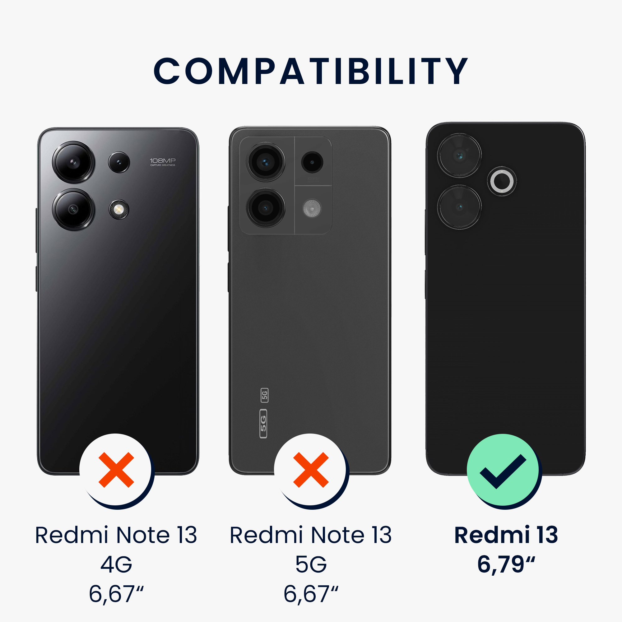 Kryt Xiaomi Redmi 13 crossbody popruh divoké kvítí - vícebarevná kwmobile