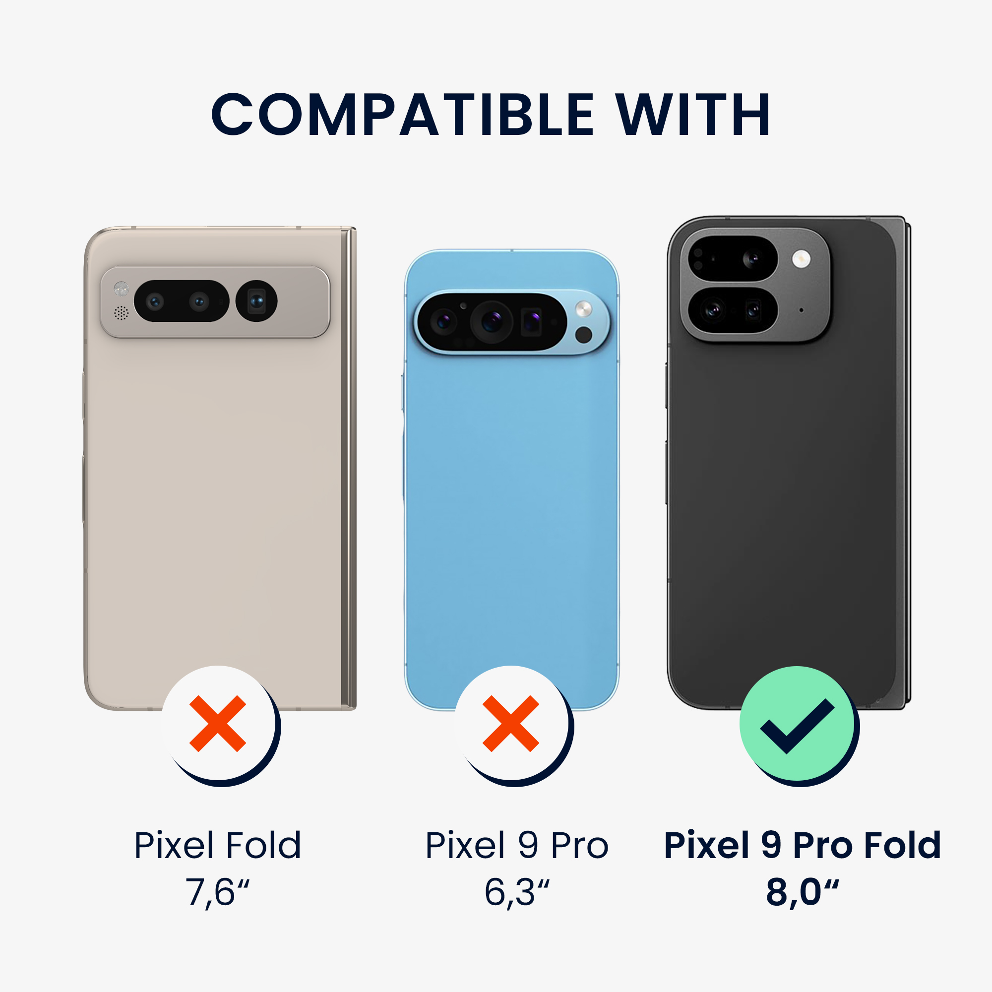 Pouzdro na PC pro Google Pixel 9 Pro Fold kwmobile - transparentní