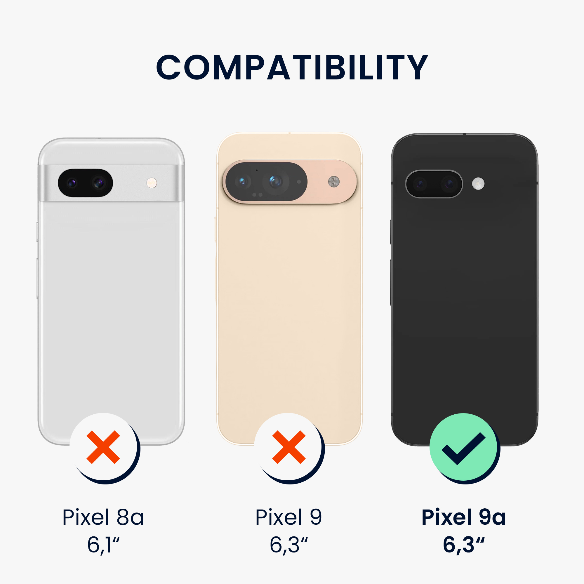 Silikonový kryt kwmobile pro Google Pixel 9a - šedozelená