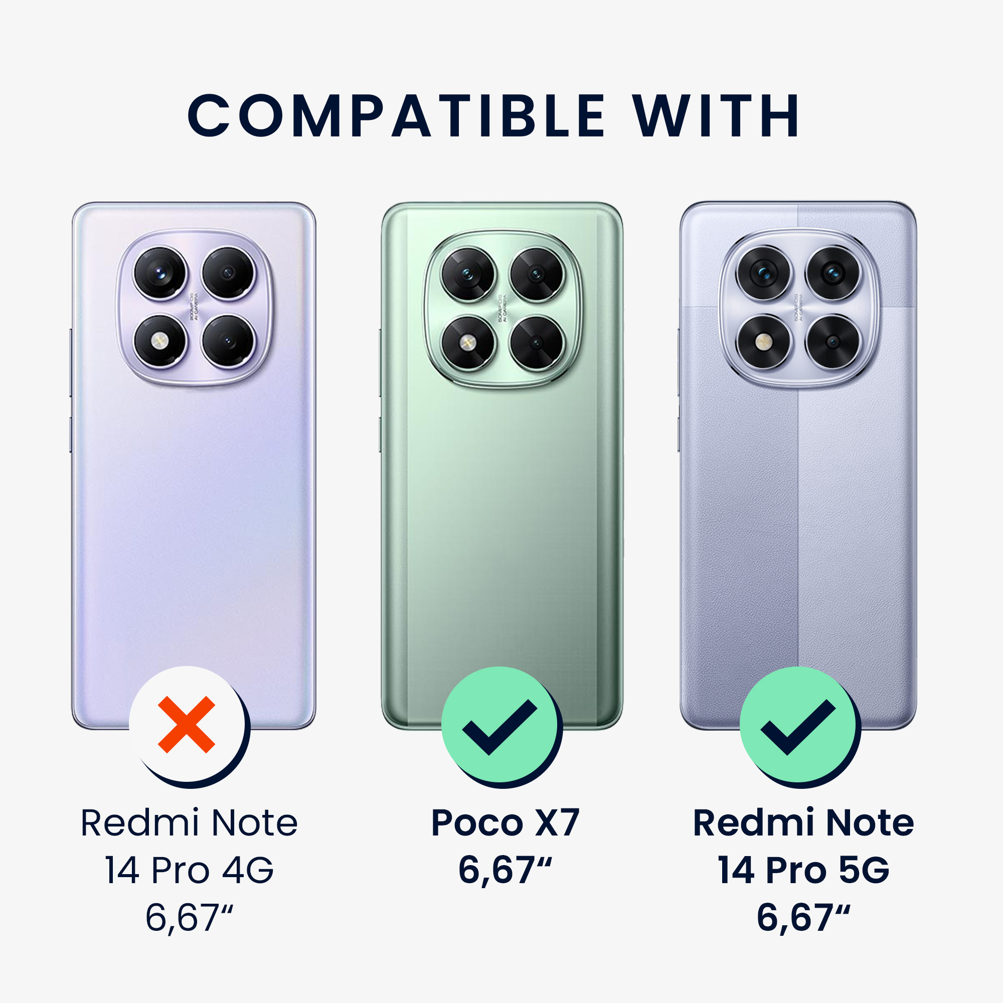 Kryt Xiaomi Redmi Note 14 Pro 5G silikonový TPU zelená kwmobile