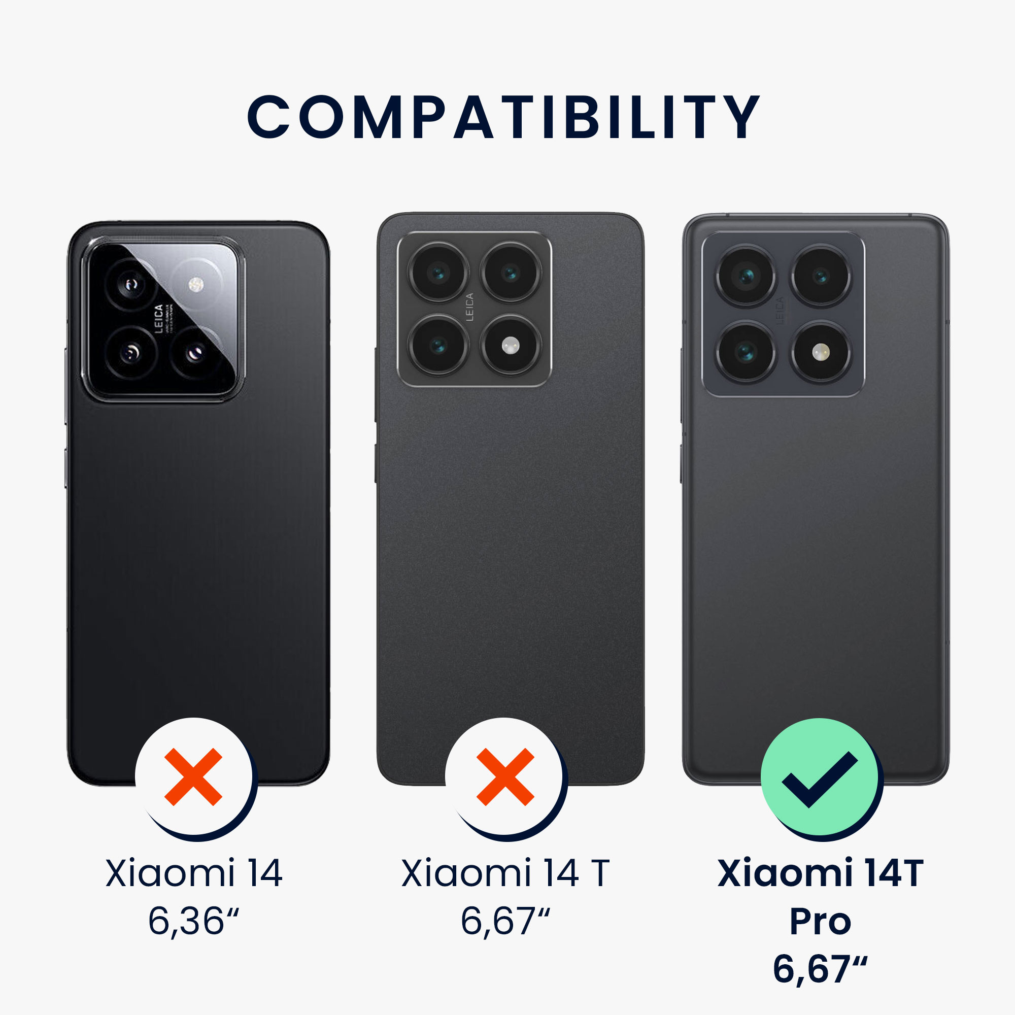 Kryt na mobil Xiaomi 14T Pro kwmobile Soft Matte tmavě břidlicová