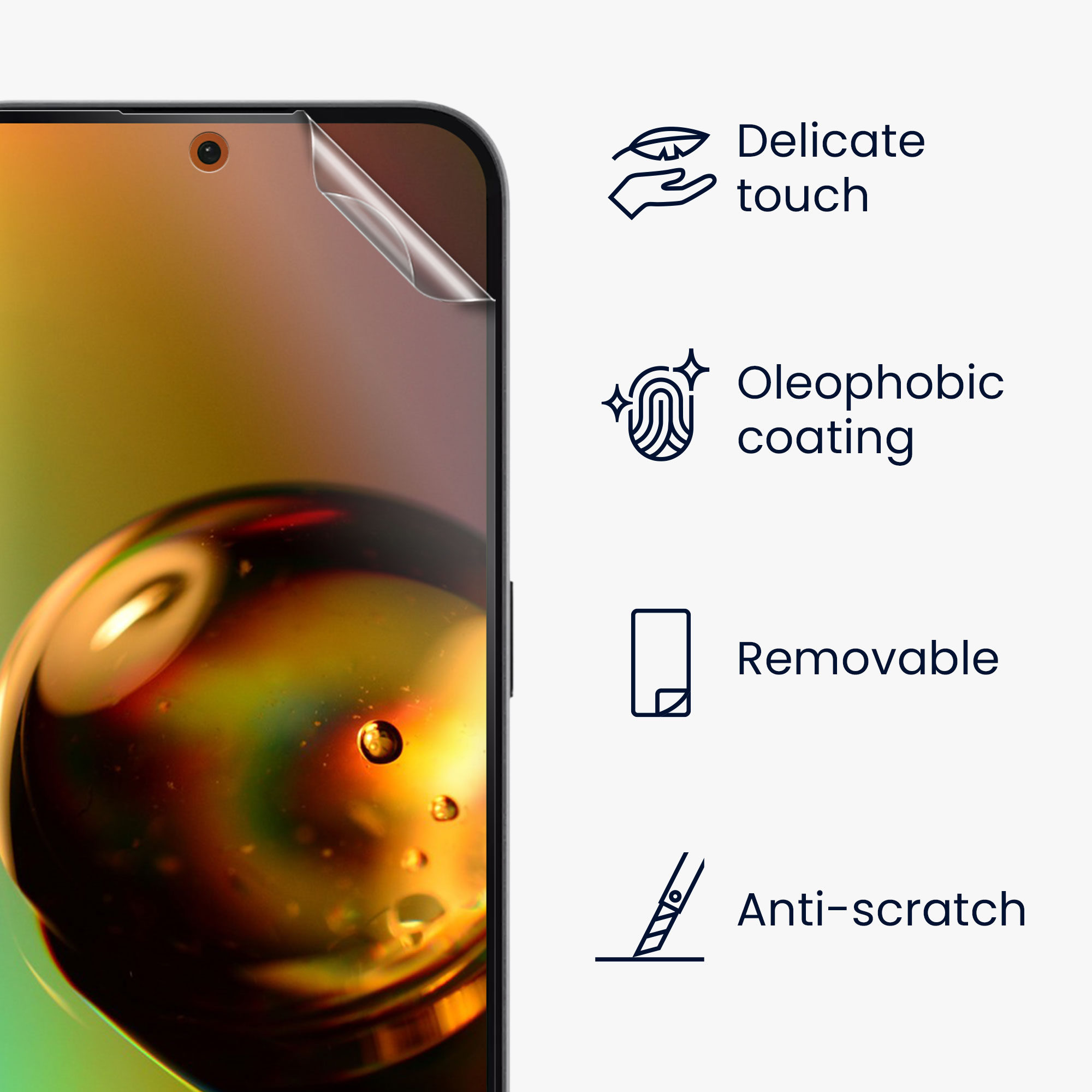Ochranná fólie Nothing Phone 3a / Phone 3a Pro kwmobile - transparentní