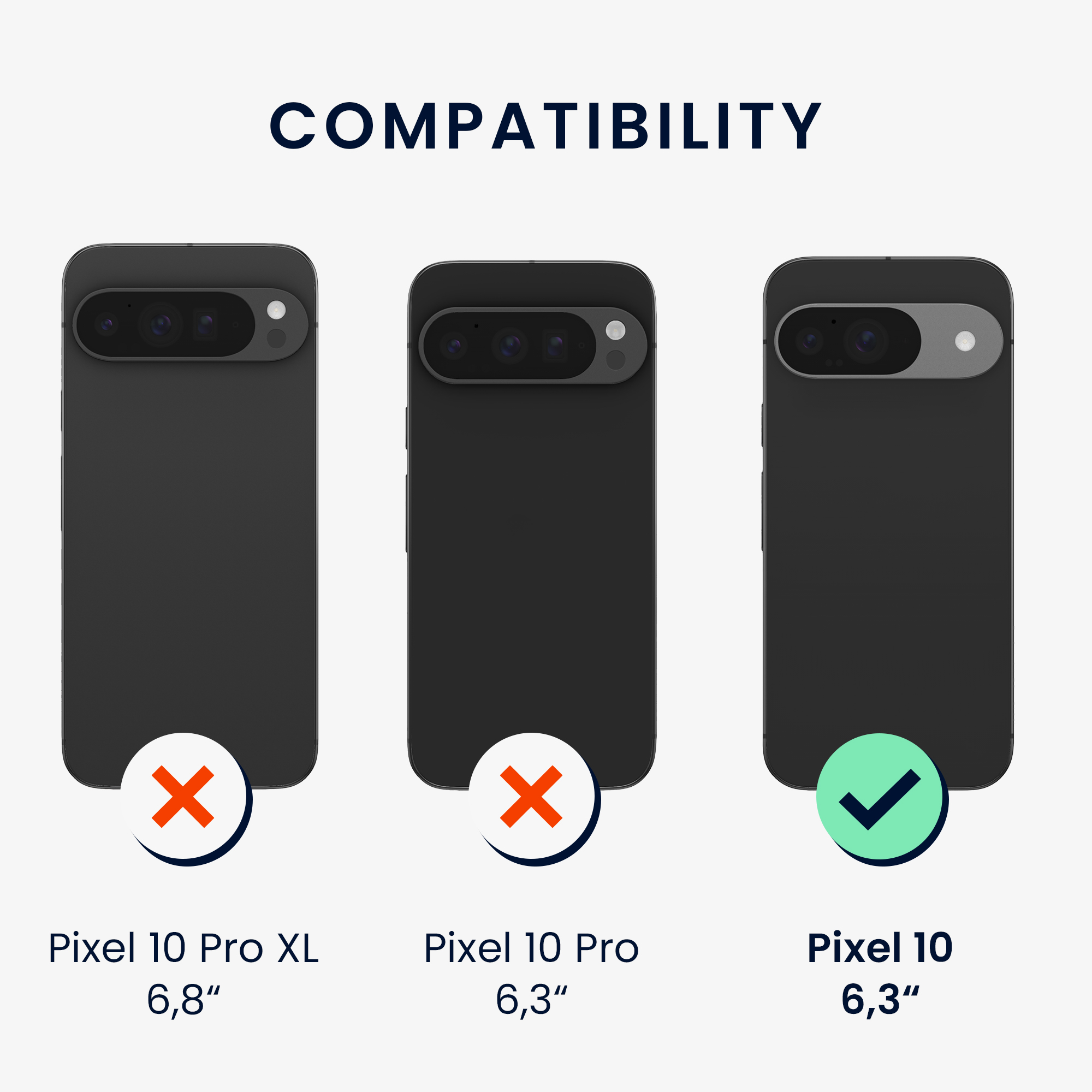 Kryt na mobil Google Pixel 10 kwmobile - tmavě břidlicová