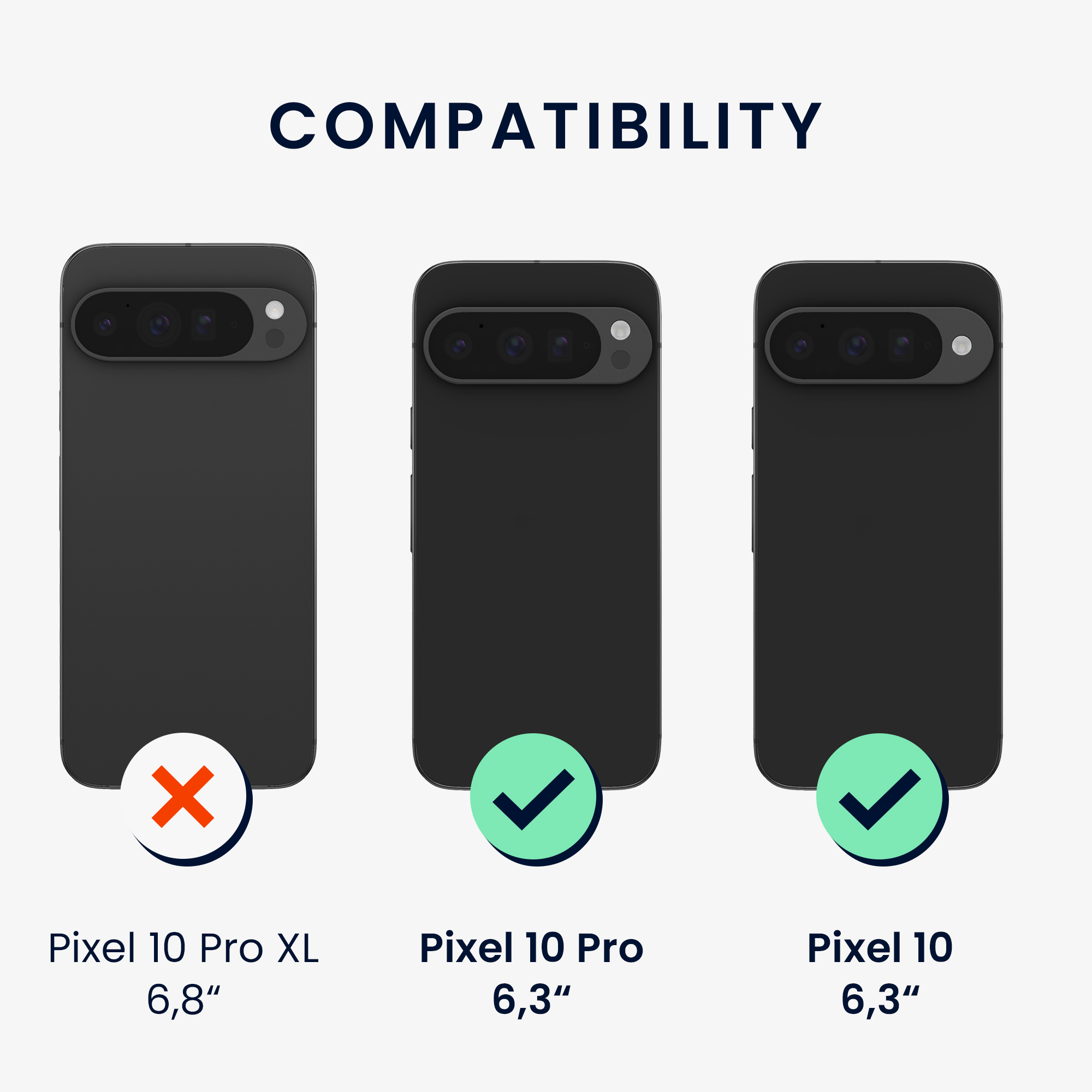 Crossbody kryt kwmobile pro Google Pixel 10 / Pixel 10 Pro - transparentní / černá