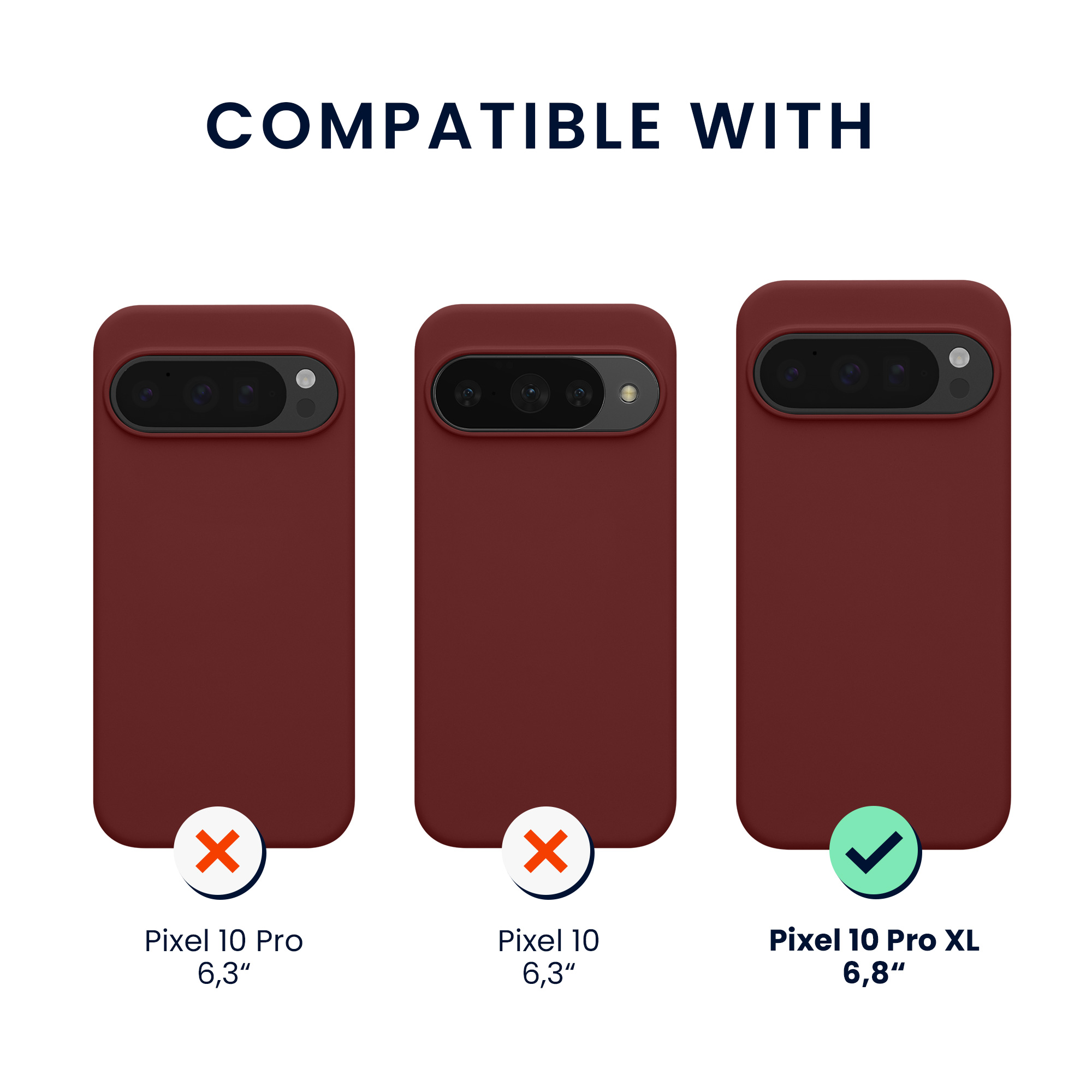 Silikonový kryt kwmobile pro Google Pixel 10 Pro XL - bordó fialová