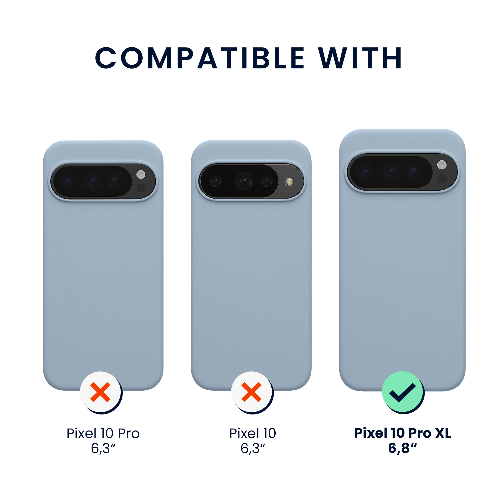 TPU silikonové pouzdro pro Google Pixel 10 Pro XL kwmobile MagSafe - matná světle modrá