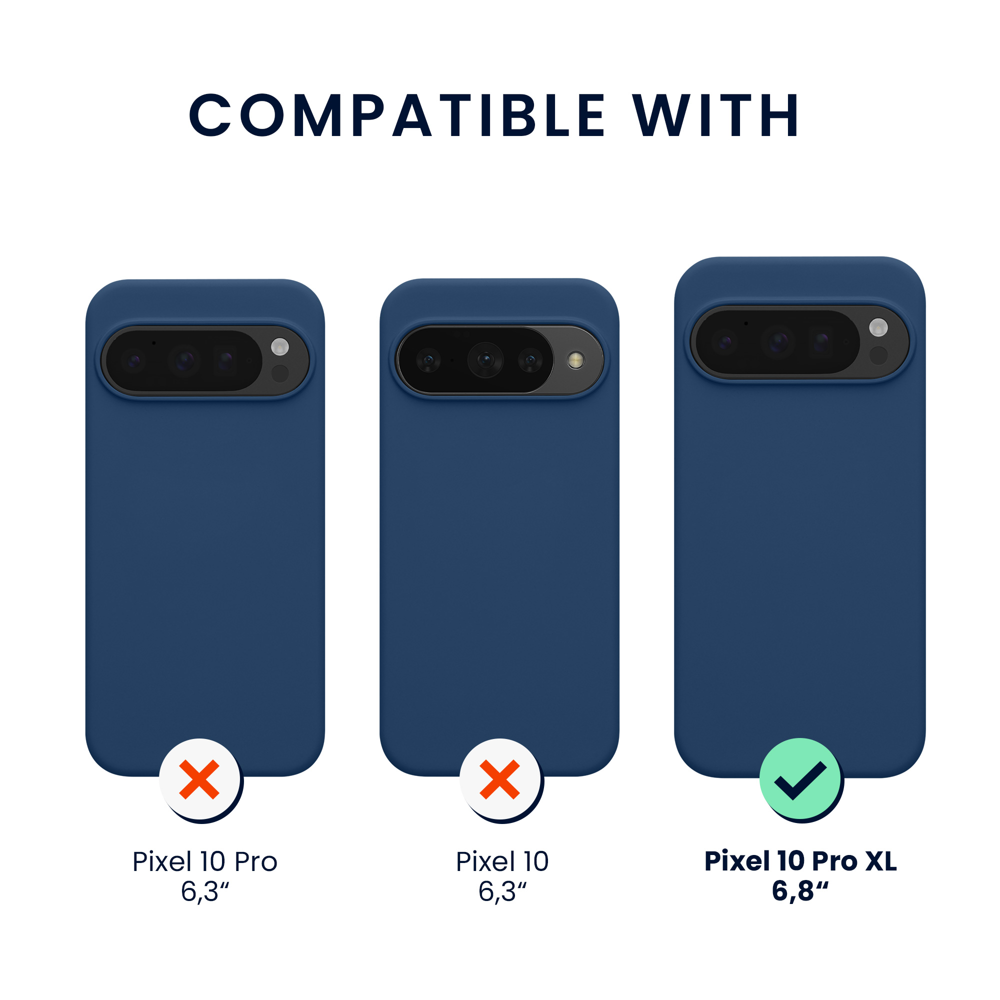 TPU silikonové pouzdro pro Google Pixel 10 Pro XL kwmobile MagSafe - námořnická modrá