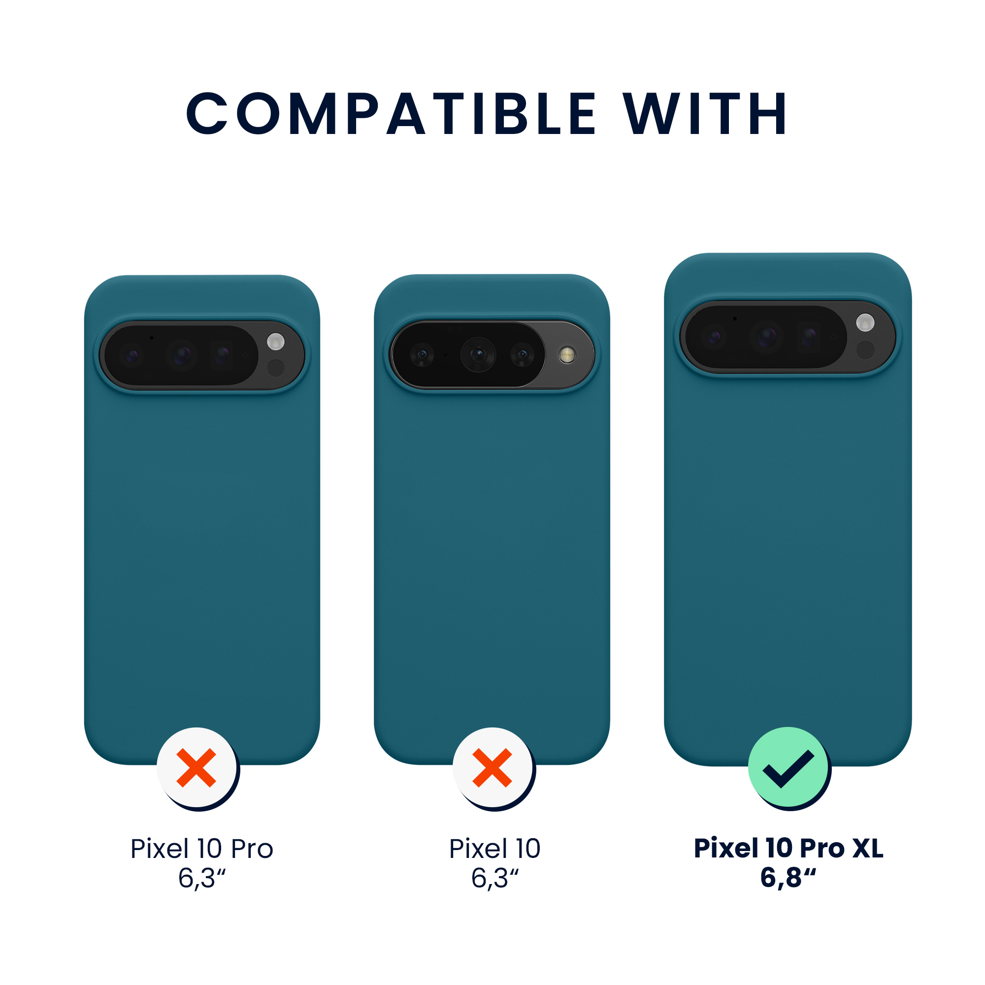 TPU silikonové pouzdro pro Google Pixel 10 Pro XL kwmobile MagSafe - matná petrolejová