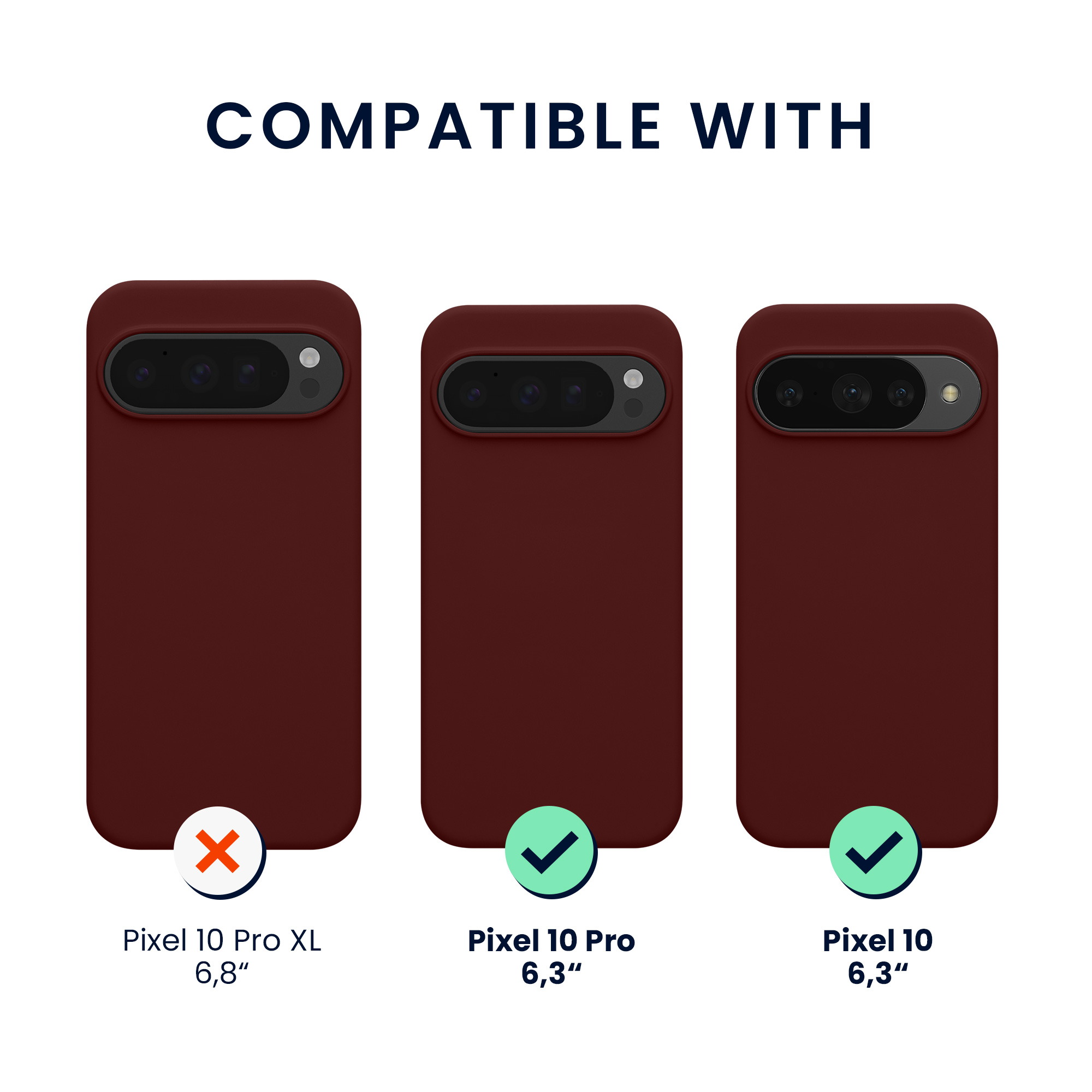Kryt na mobil Google Pixel 10 / Pixel 10 Pro kwmobile - vínově fialová