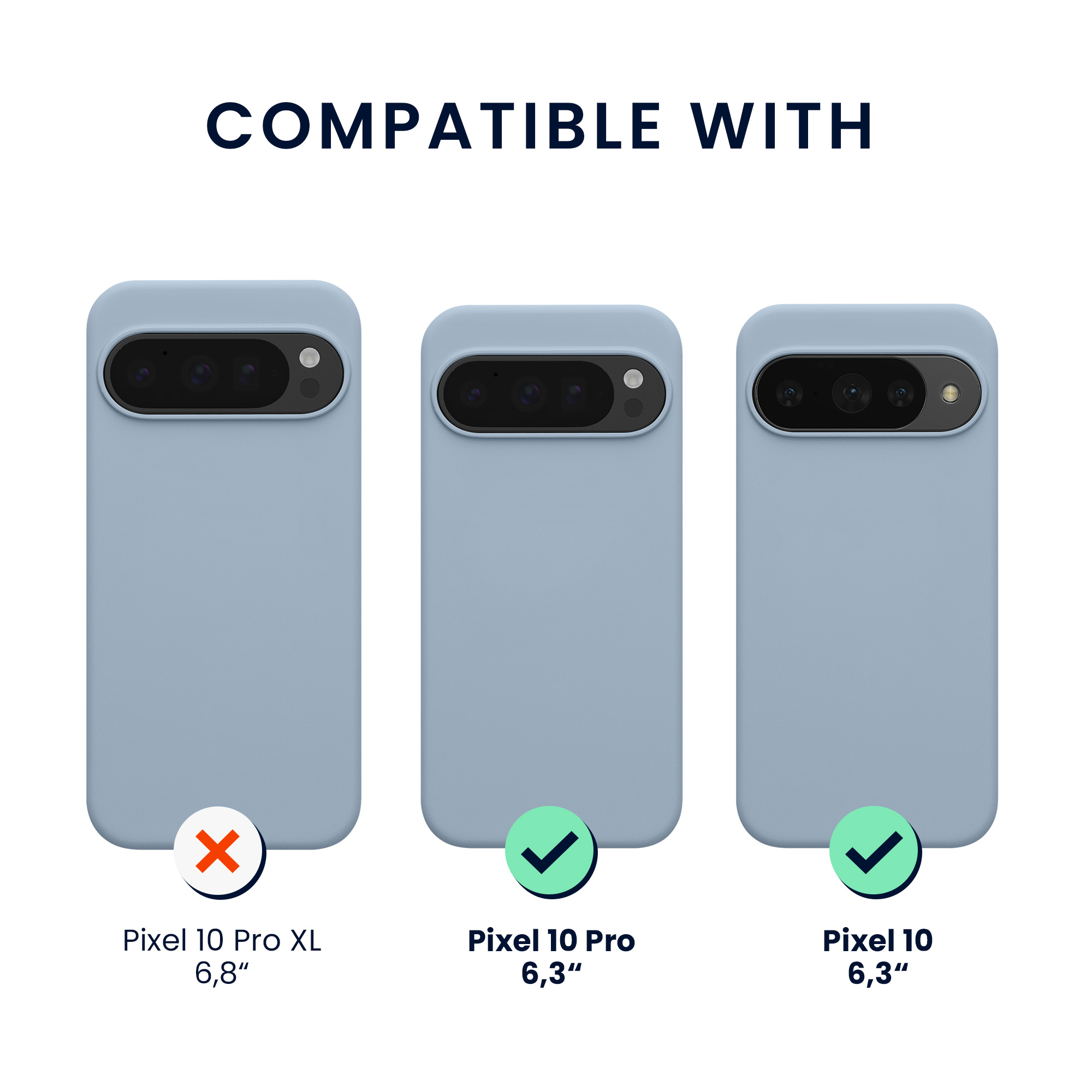 TPU silikonové pouzdro pro Google Pixel 10 / Pixel 10 Pro kwmobile MagSafe - matná světle modrá