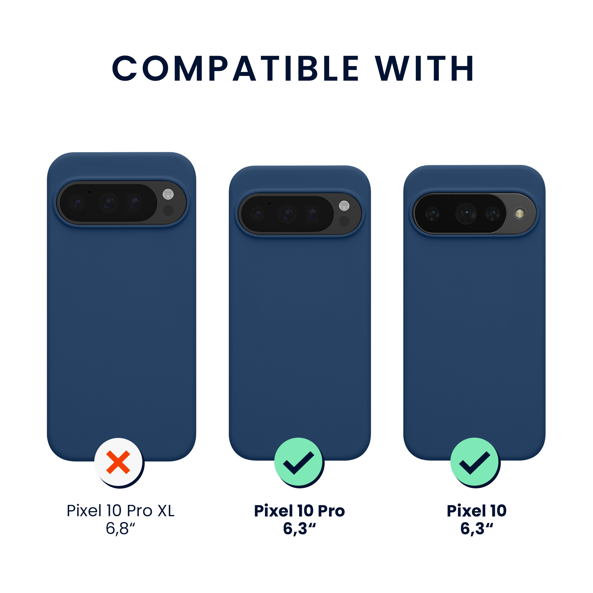 TPU silikonové pouzdro pro Google Pixel 10 / Pixel 10 Pro kwmobile MagSafe - námořnická modrá