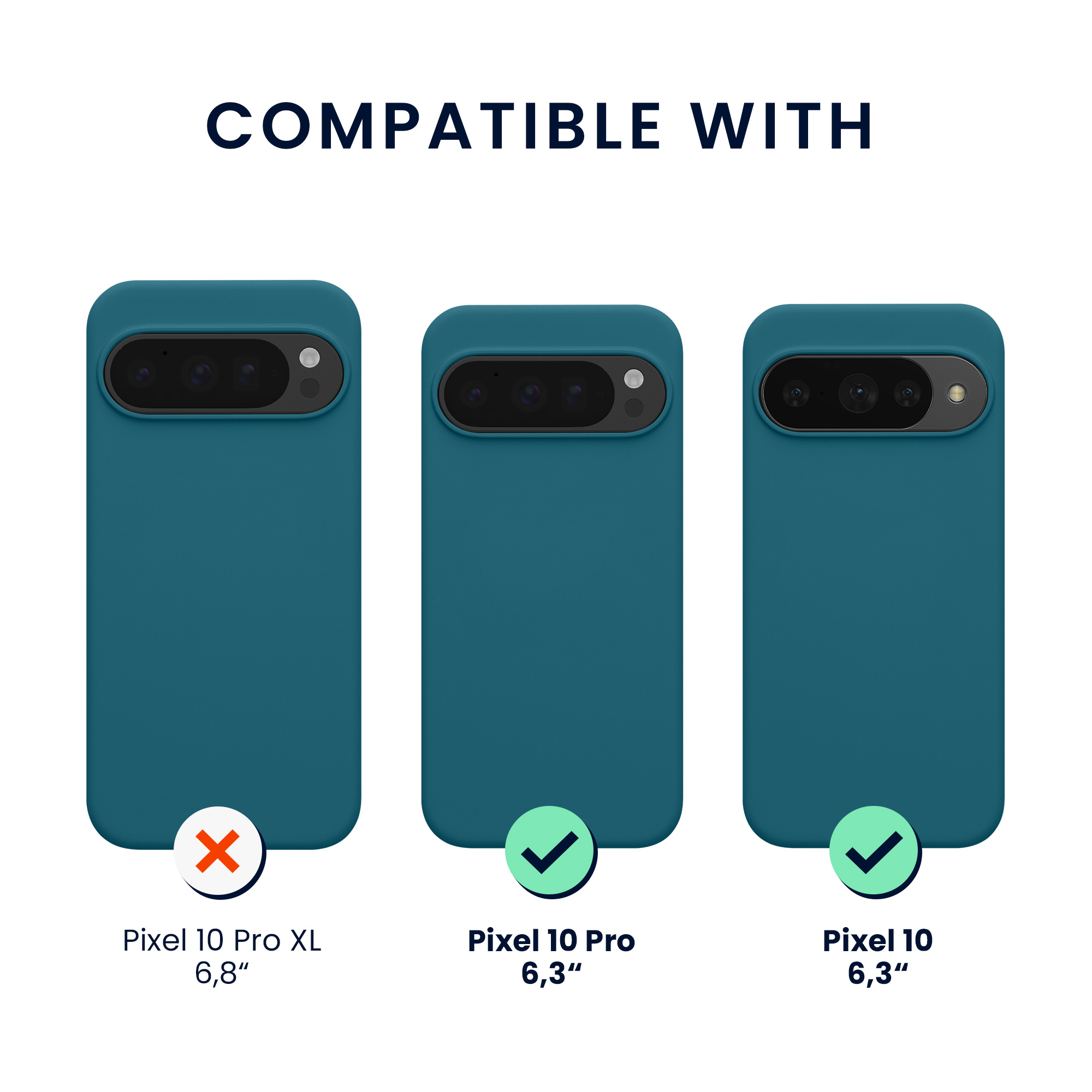 TPU silikonové pouzdro pro Google Pixel 10 / Pixel 10 Pro kwmobile MagSafe - matná petrolejová