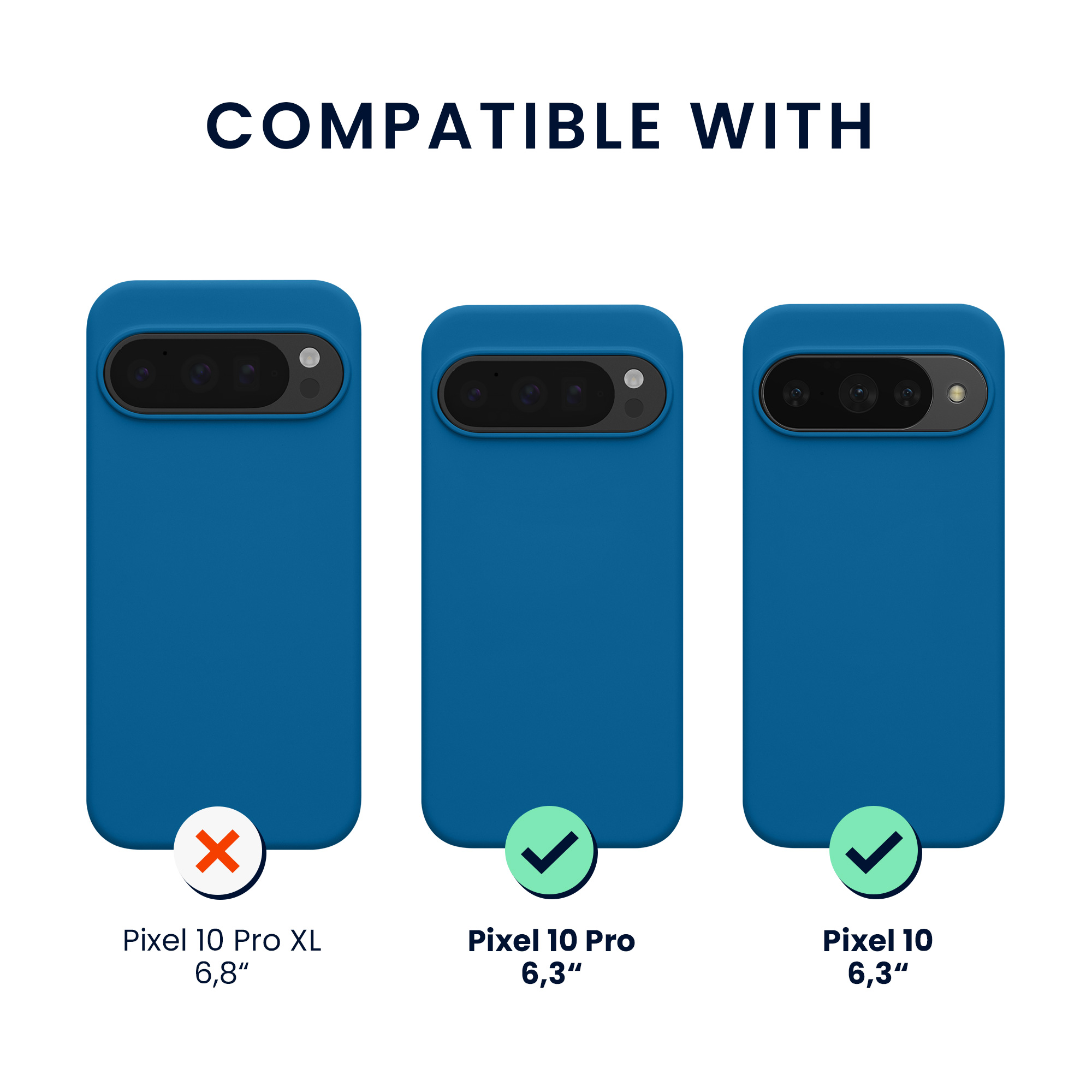 TPU silikonové pouzdro pro Google Pixel 10 / Pixel 10 Pro kwmobile MagSafe - modrý korál