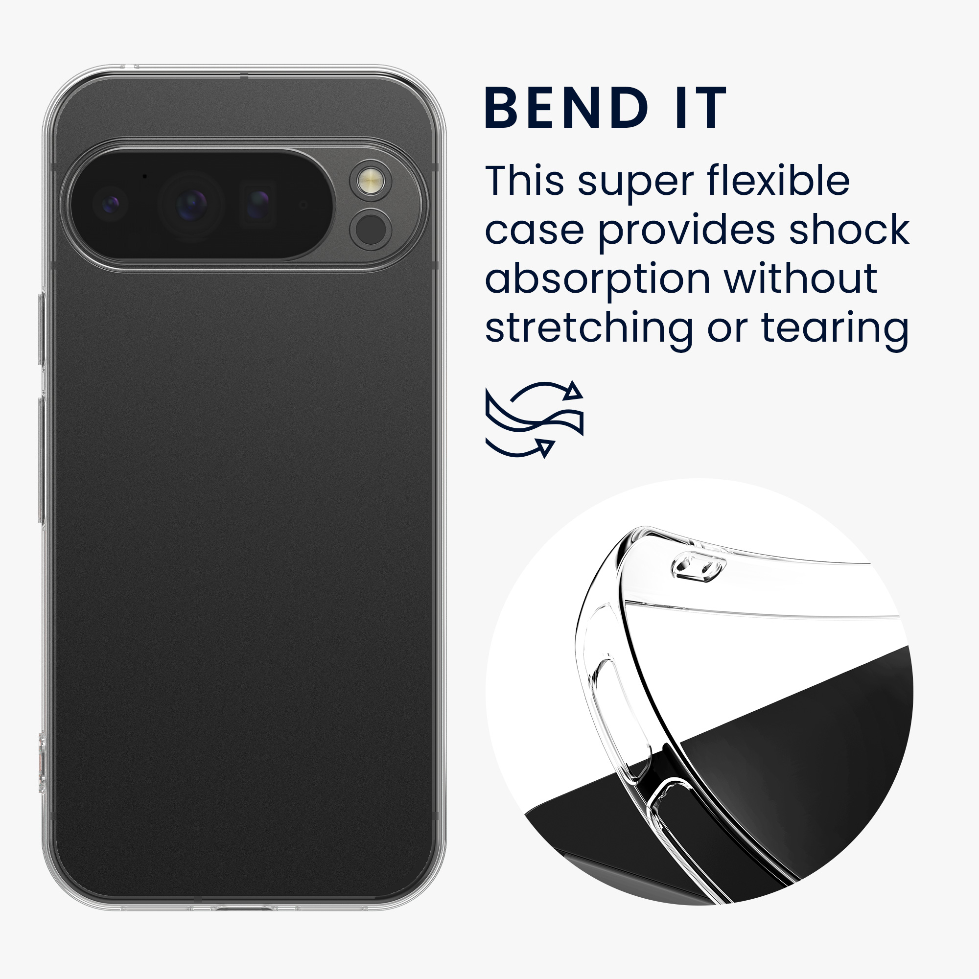 Silikonový kryt kwmobile pro Google Pixel 10 Pro XL - transparentní