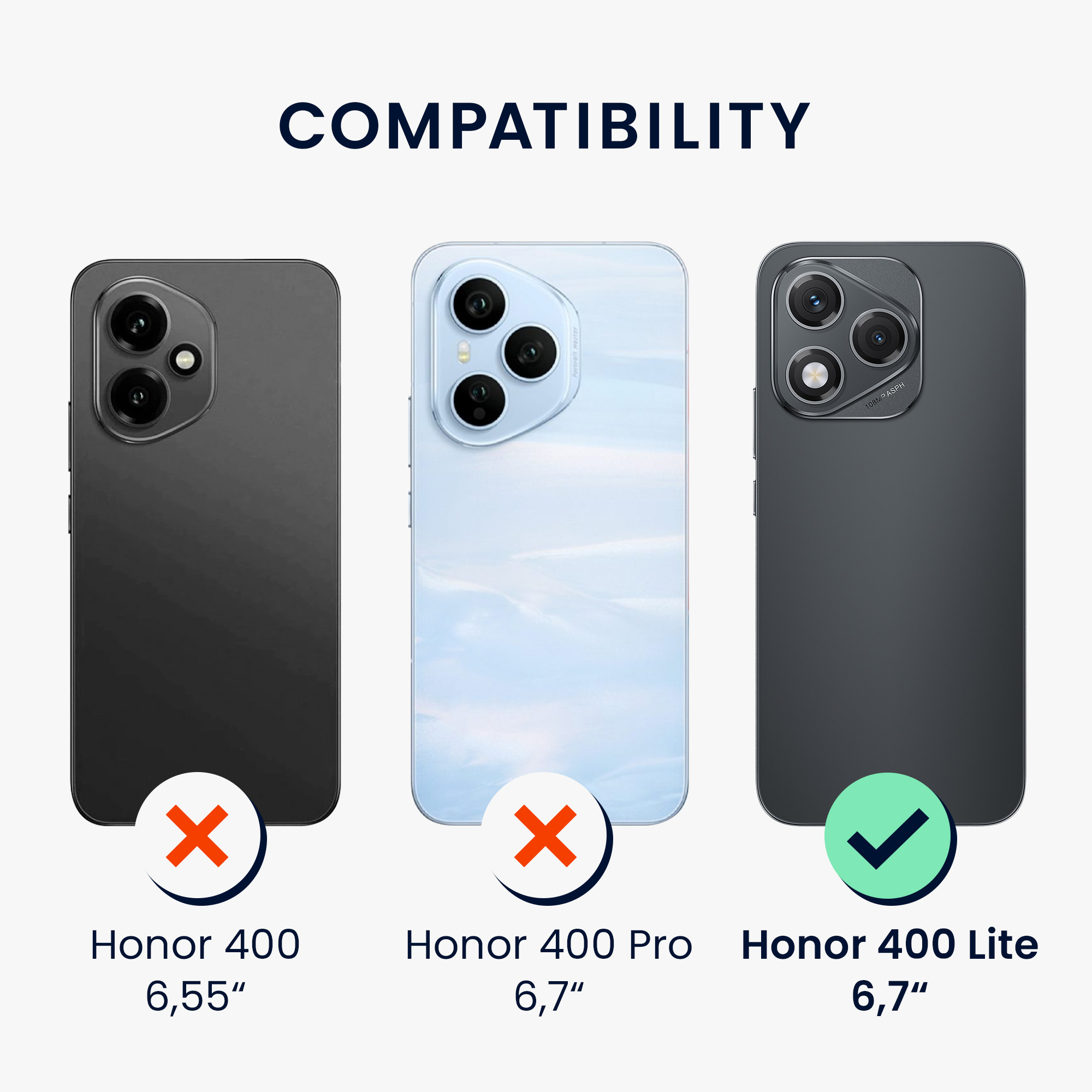 Pouzdro pro HONOR 400 Lite kwmobile tenké TPU - baltská modrá