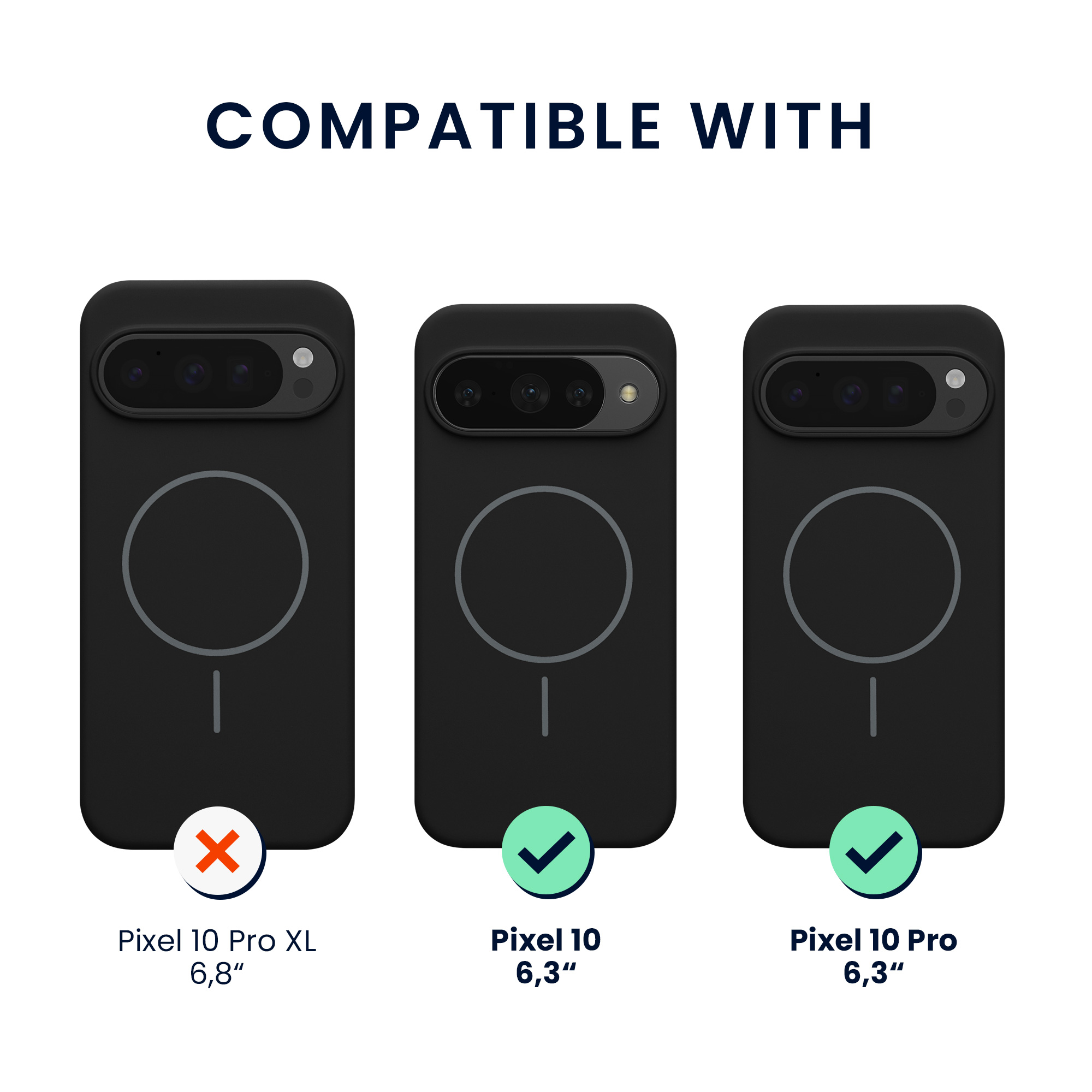 Silikonový kryt kwmobile pro Google Pixel 10 / Pixel 10 Pro - černá