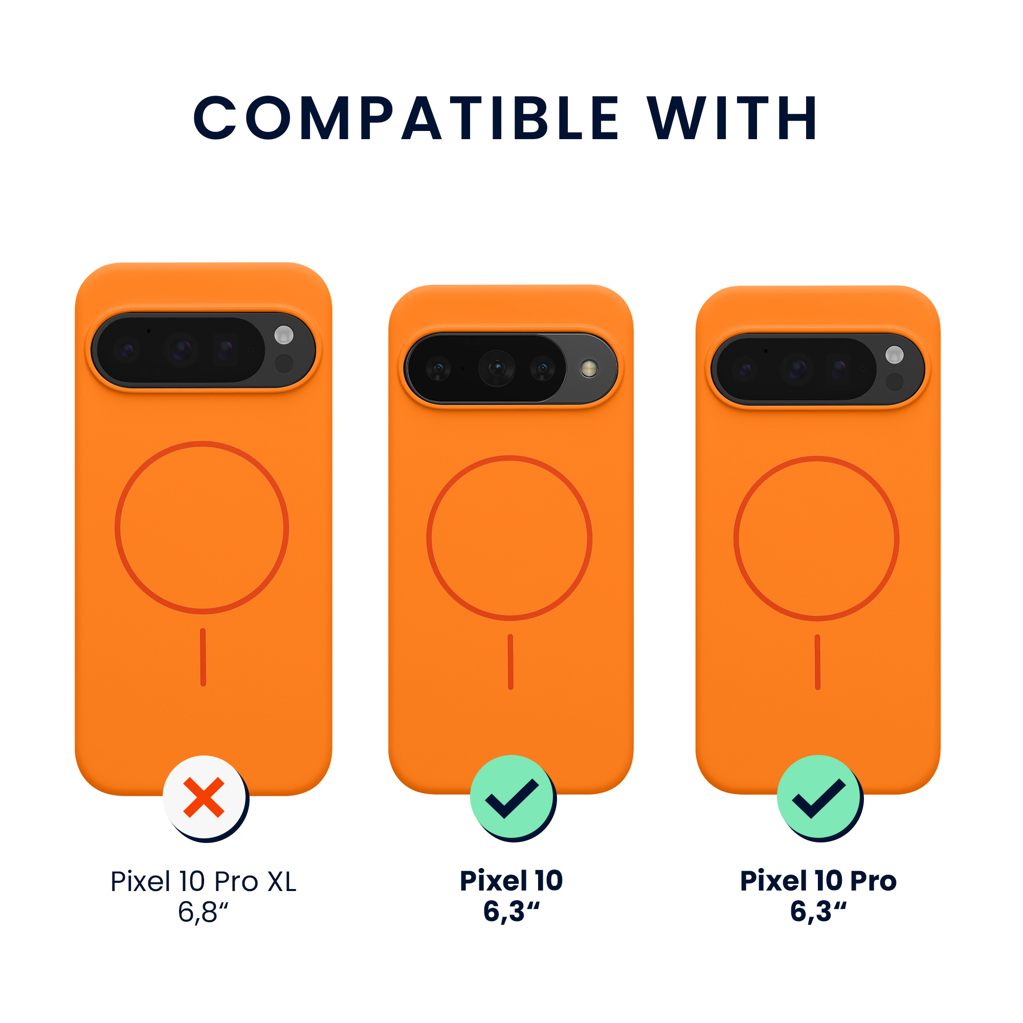 Kryt na mobil Google Pixel 10 / Pixel 10 Pro kwmobile - oranžová