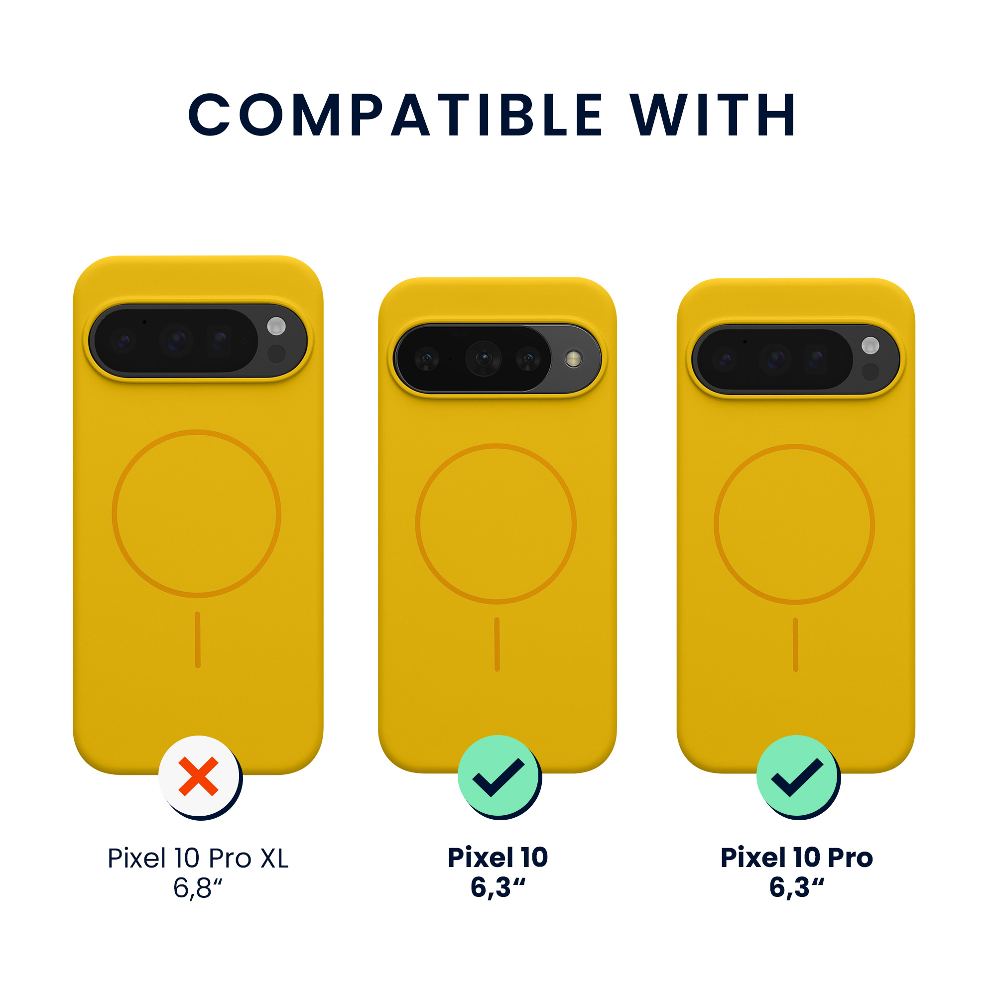 Silikonový kryt kwmobile pro Google Pixel 10 / Pixel 10 Pro - zářivě žlutá
