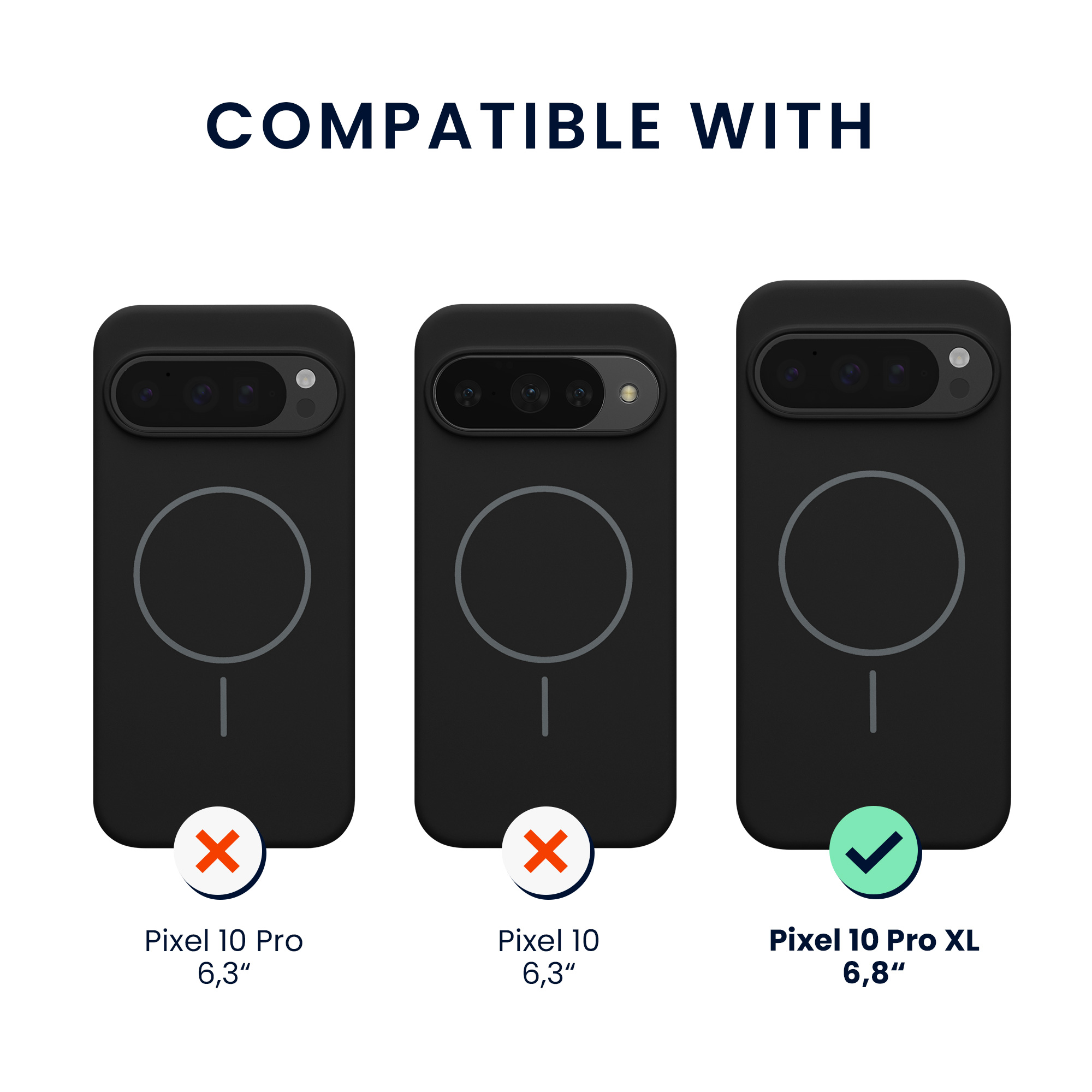 Silikonový kryt kwmobile pro Google Pixel 10 Pro XL - černá