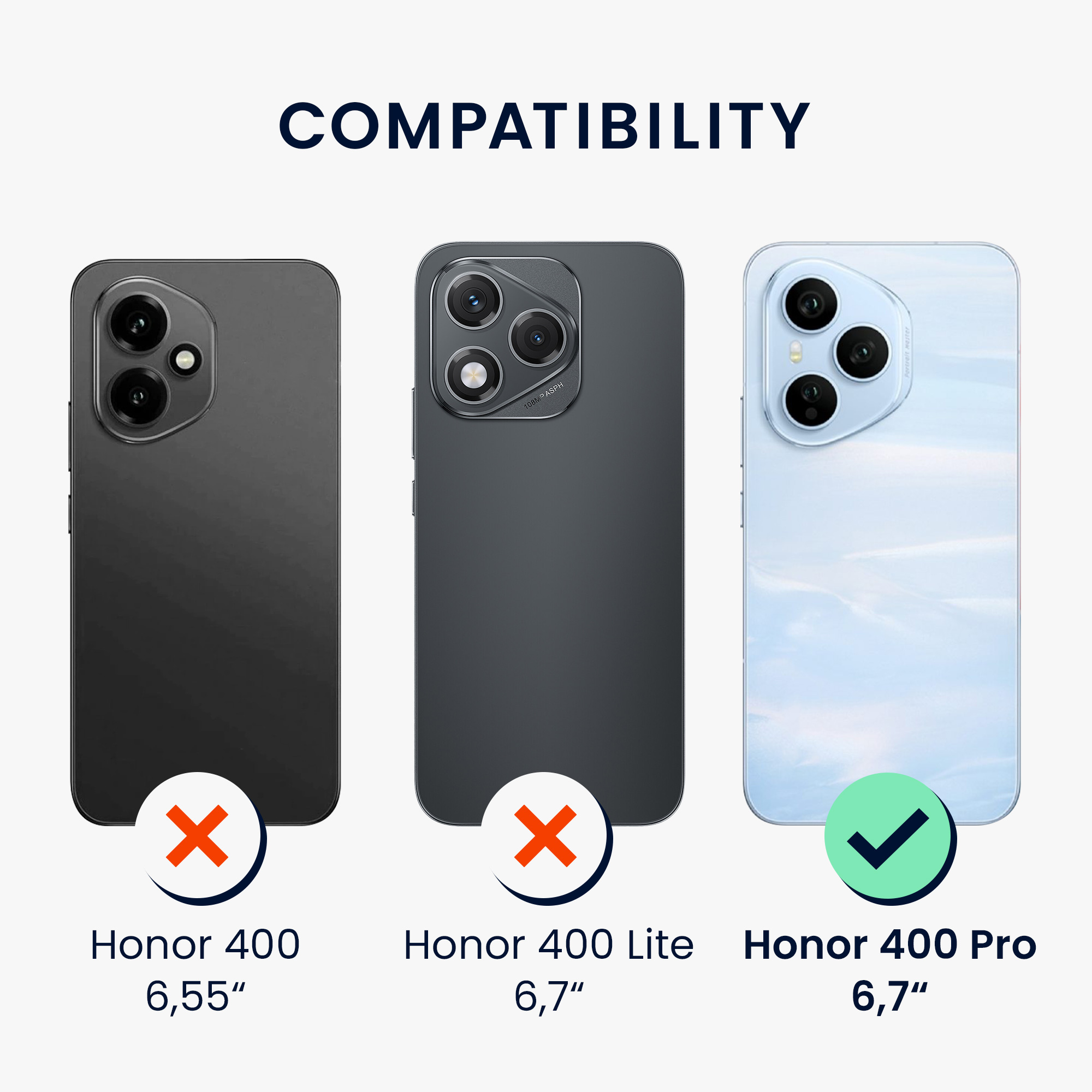 Kryt na mobil HONOR 400 Pro kwmobile TPU matná černá