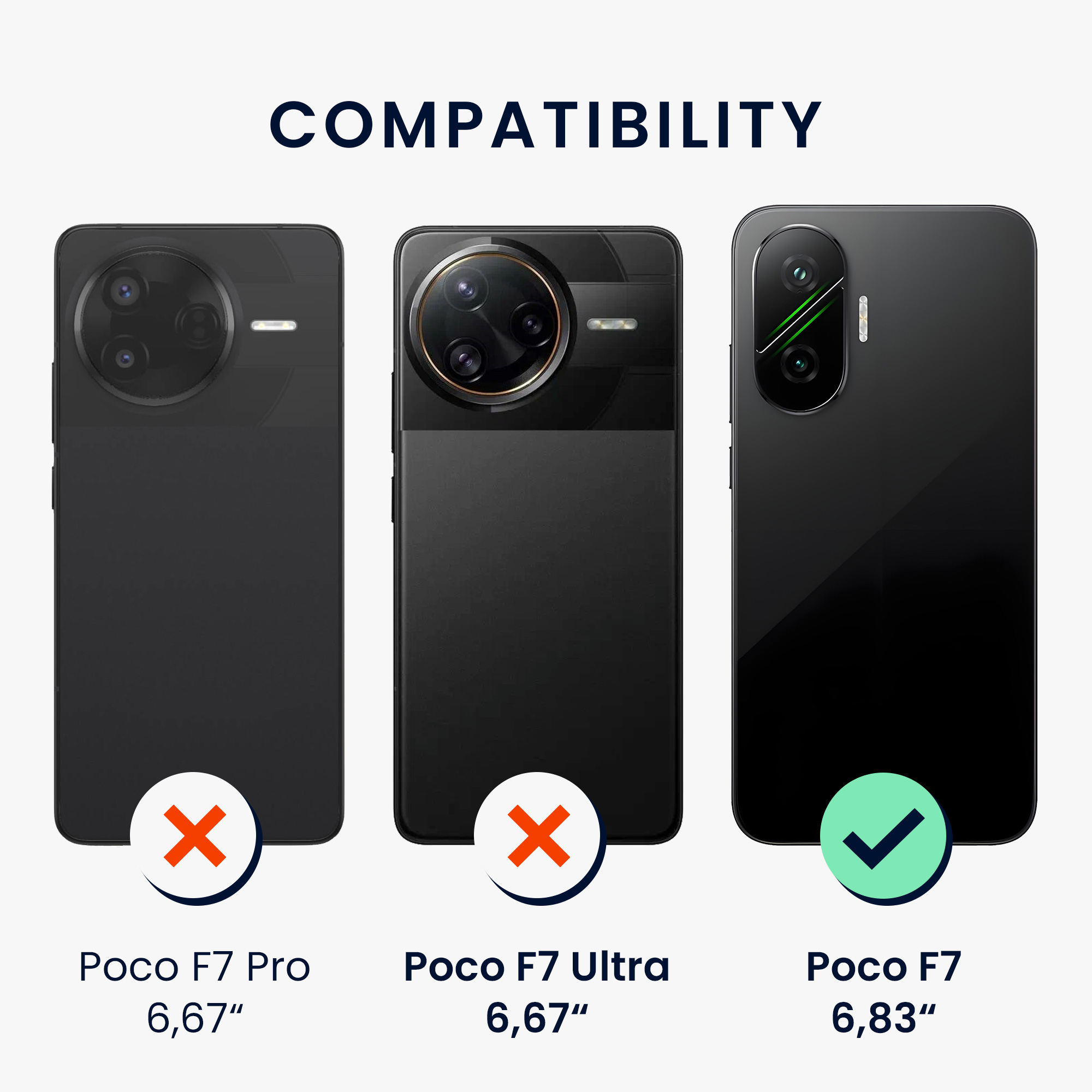 Kryt Xiaomi Poco F7 silikonový TPU zářivě žlutá kwmobile