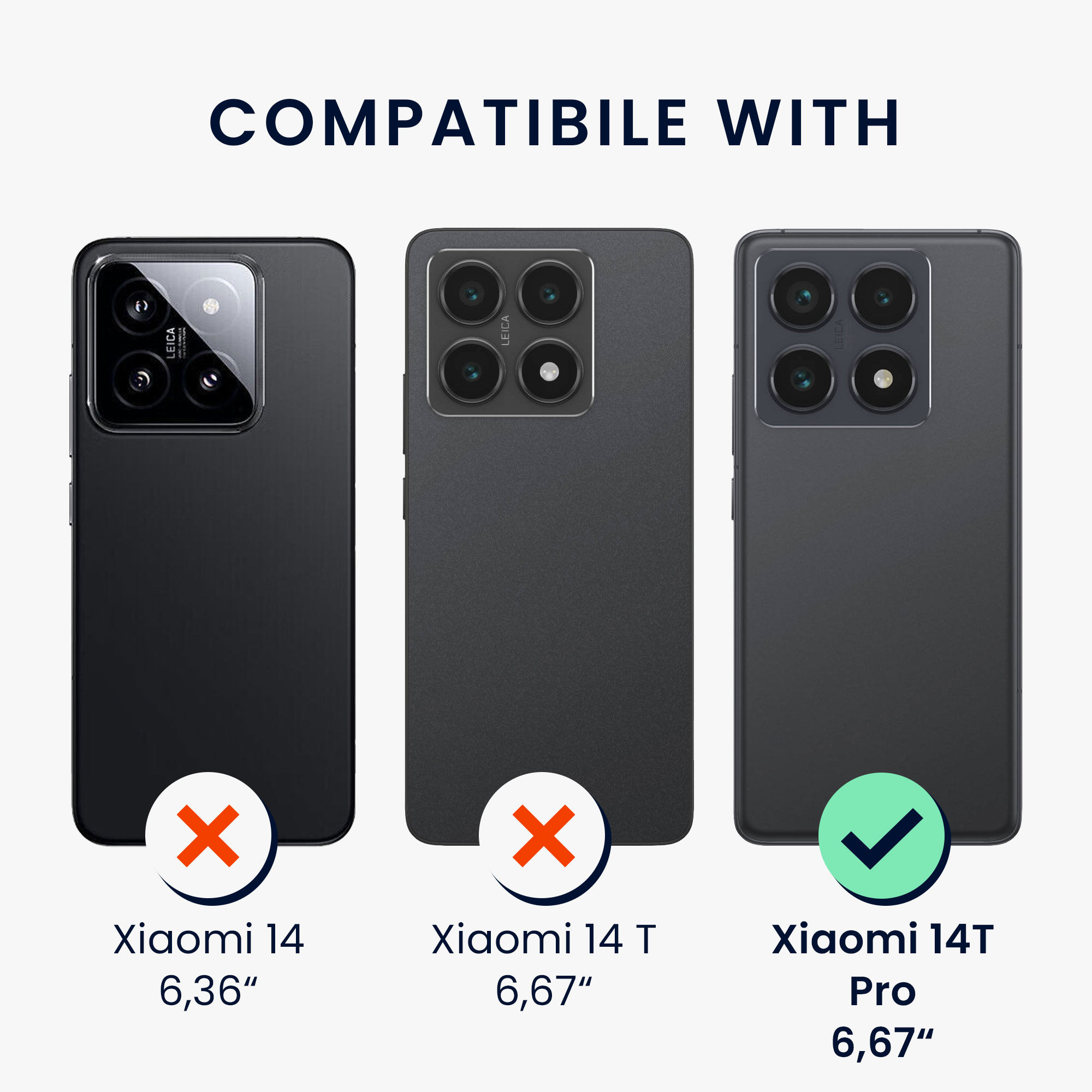 Kryt na mobil Xiaomi 14T Pro kwmobile Card Slot transparentní