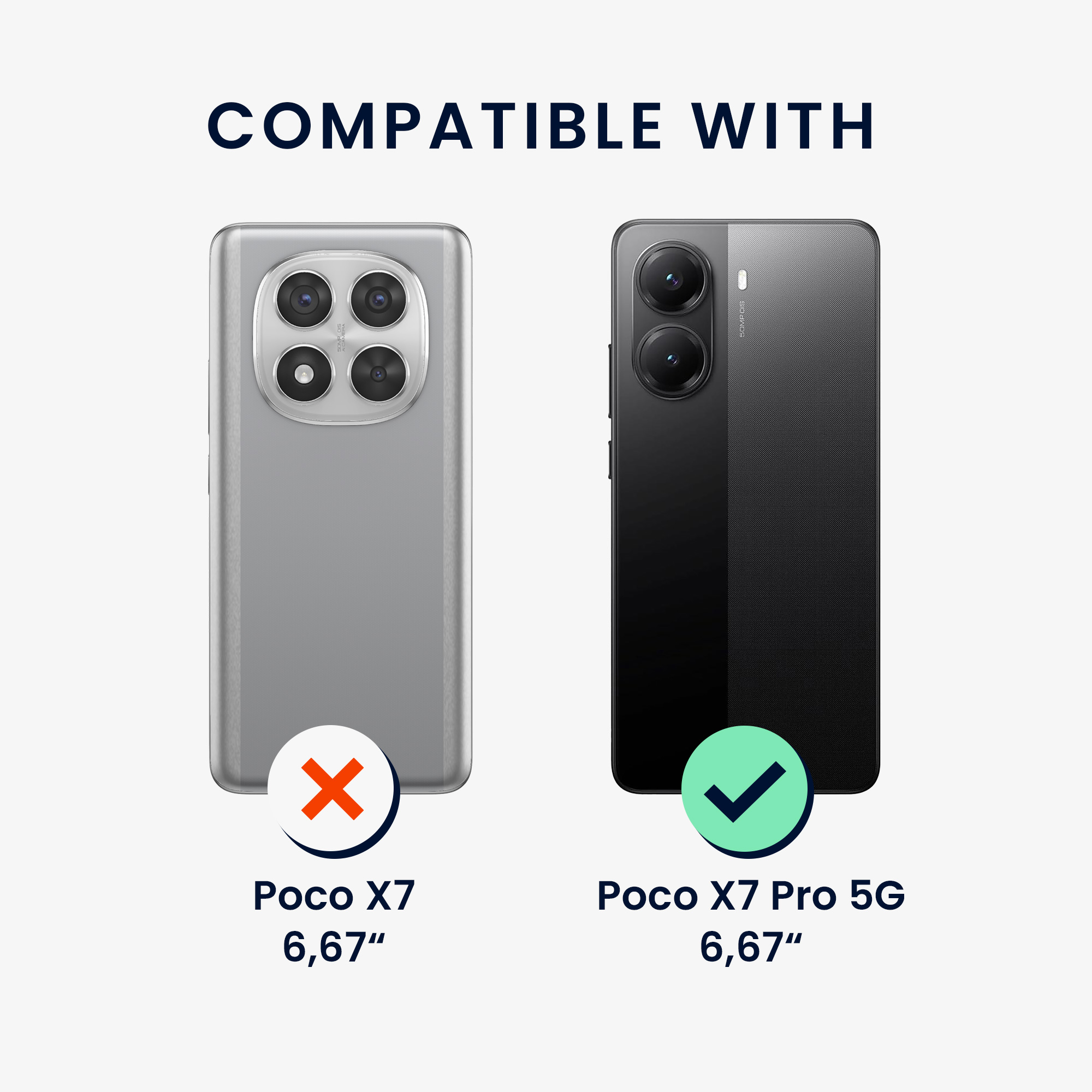 TPU kryt pro Xiaomi Poco X7 Pro 5G s přihrádkou na kartu, nárazuvzdorný kwmobile ‑ neonově růžová