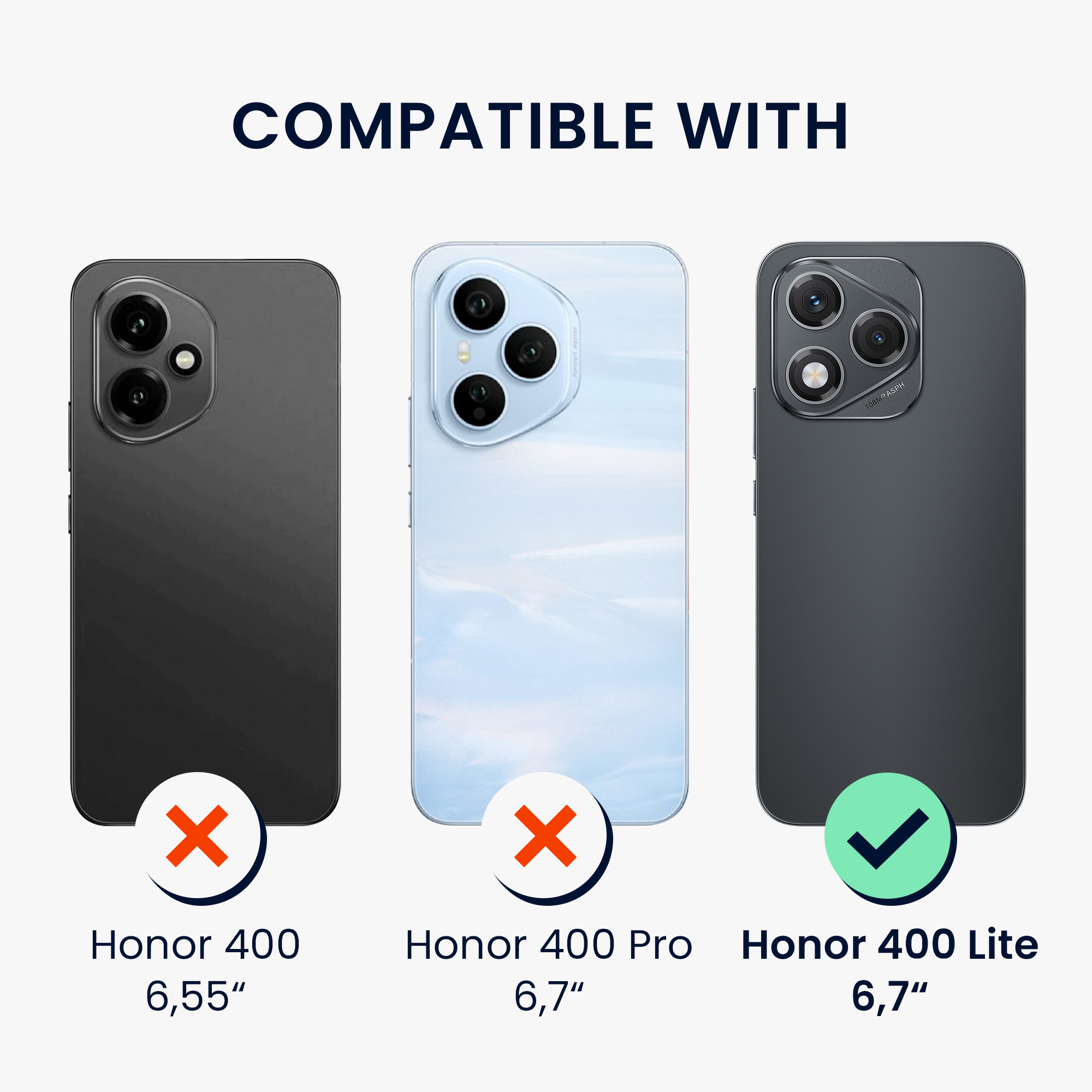 TPU pouzdro s kapsou na kartu pro HONOR 400 Lite kwmobile kapsa na kartu - transparentní