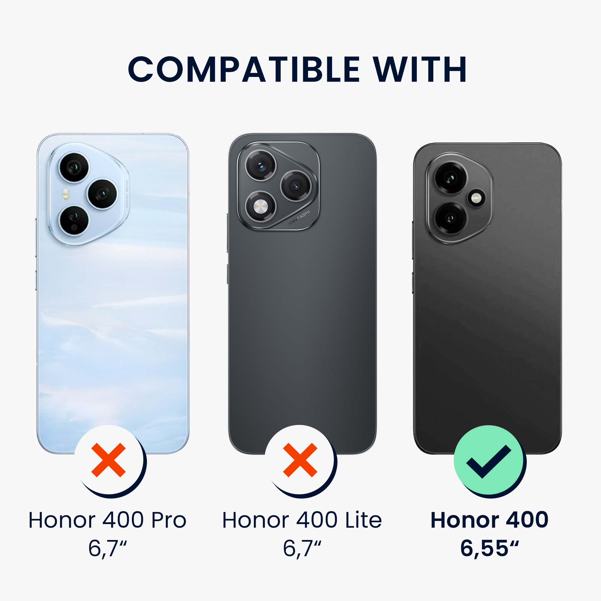 Kryt na mobil HONOR 400 kwmobile TPU s přihrádkou na kartu transparentní